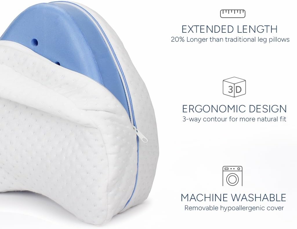 Side Sleeper Knee Support Memory Pillow encalife