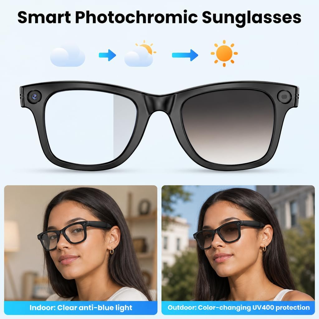 AI POV Camera Smart Glasses encalife