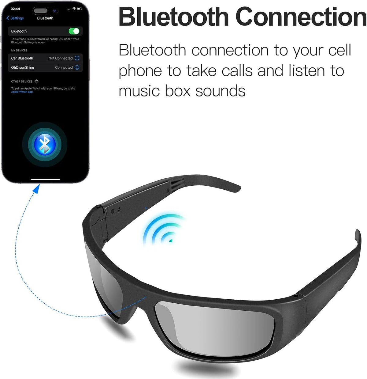 Glasses | Open-Ear Bluetooth Sport Sunglasses encalife