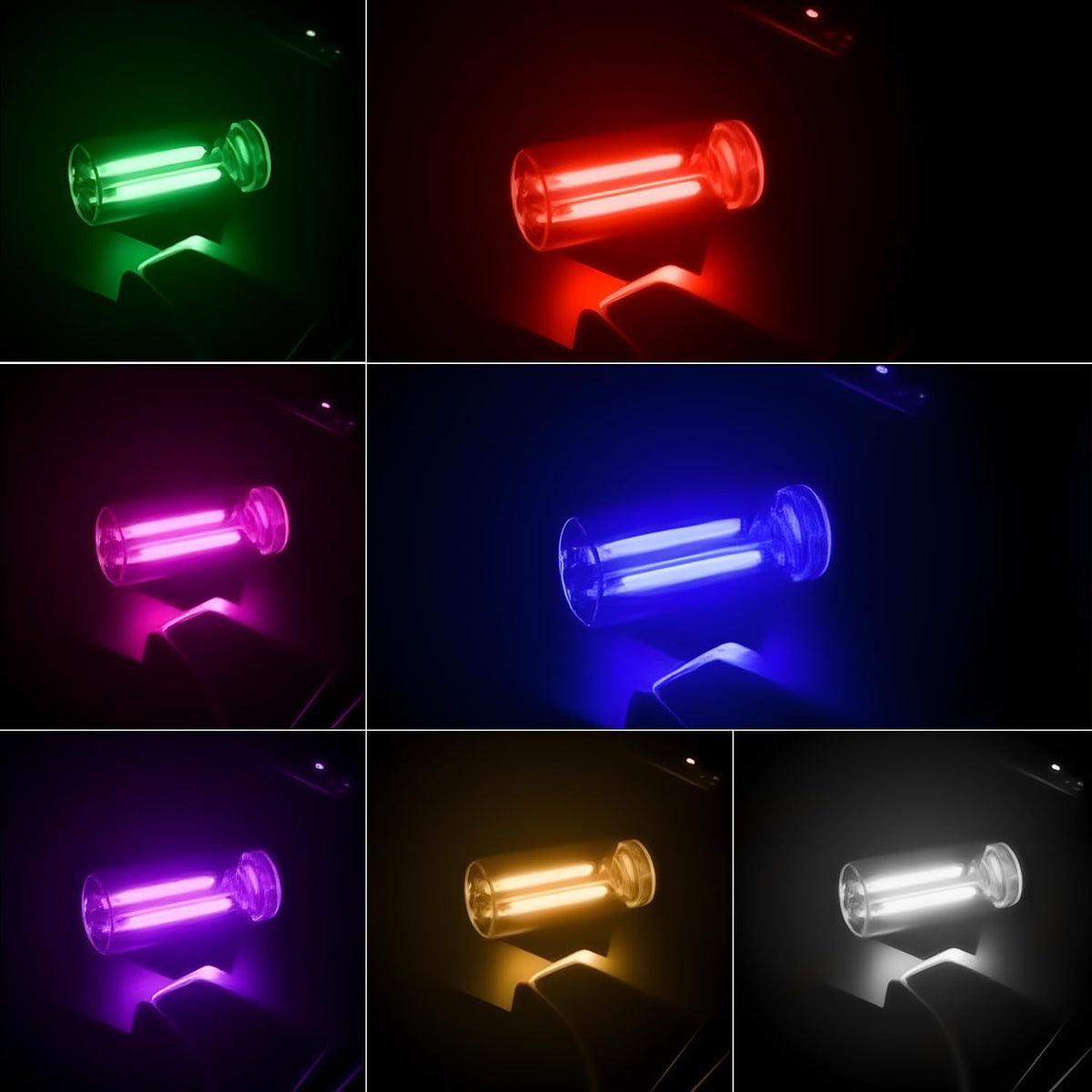 2-Pack Retro USB Car Ambient Lights encalife
