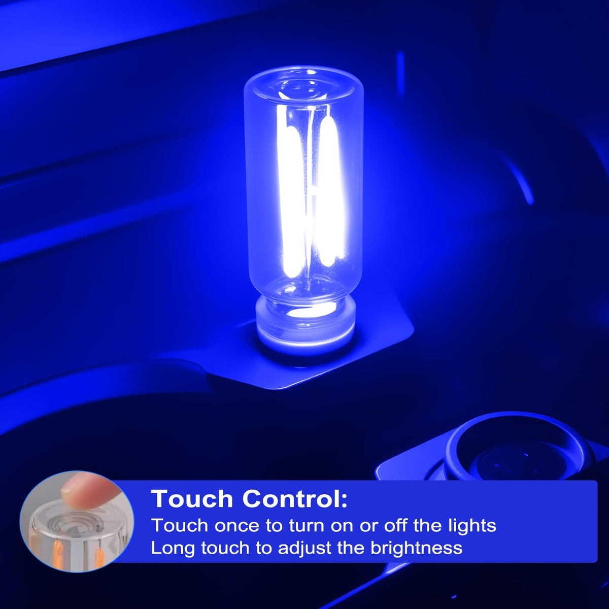 2-Pack Retro USB Car Ambient Lights encalife