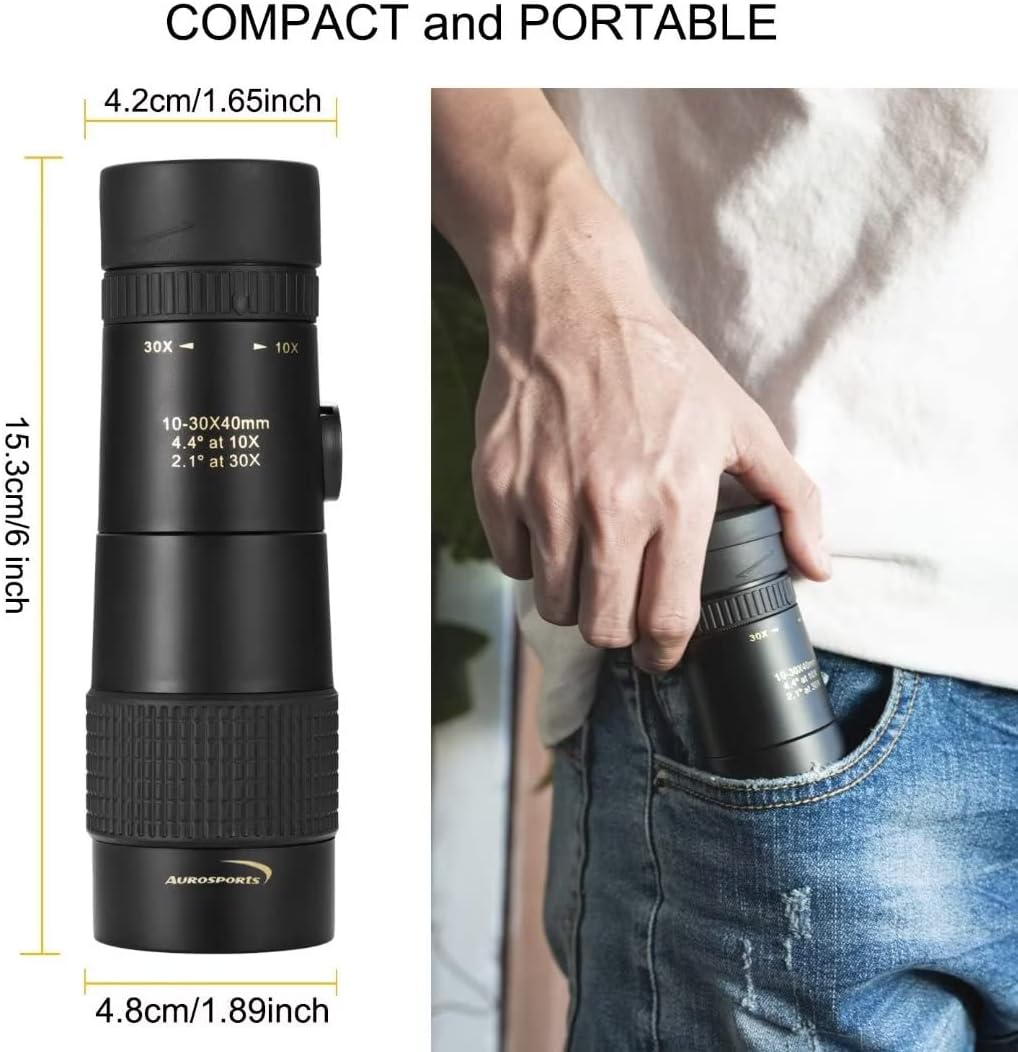 10-30x40 HD Zoom Monocular Telescope encalife