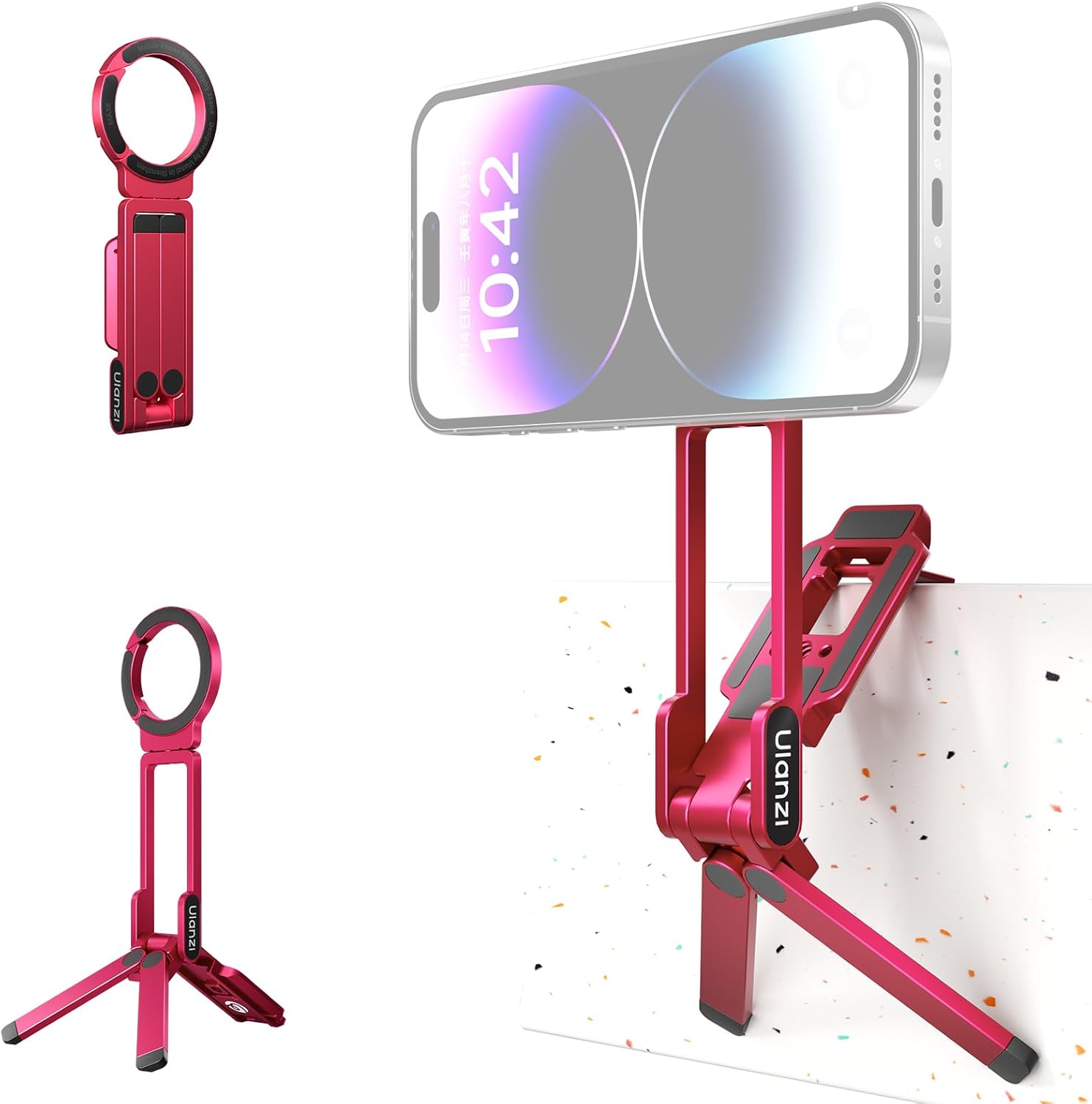 Foldable Magnetic Tripod for Hands-Free Phone Filming encalife