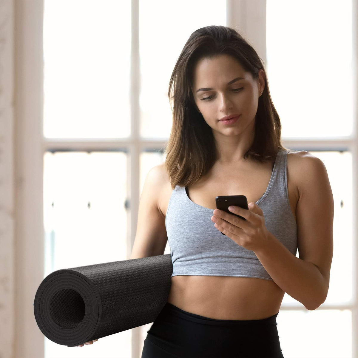 Extra Long Wide Yoga Mat 6mm encalife