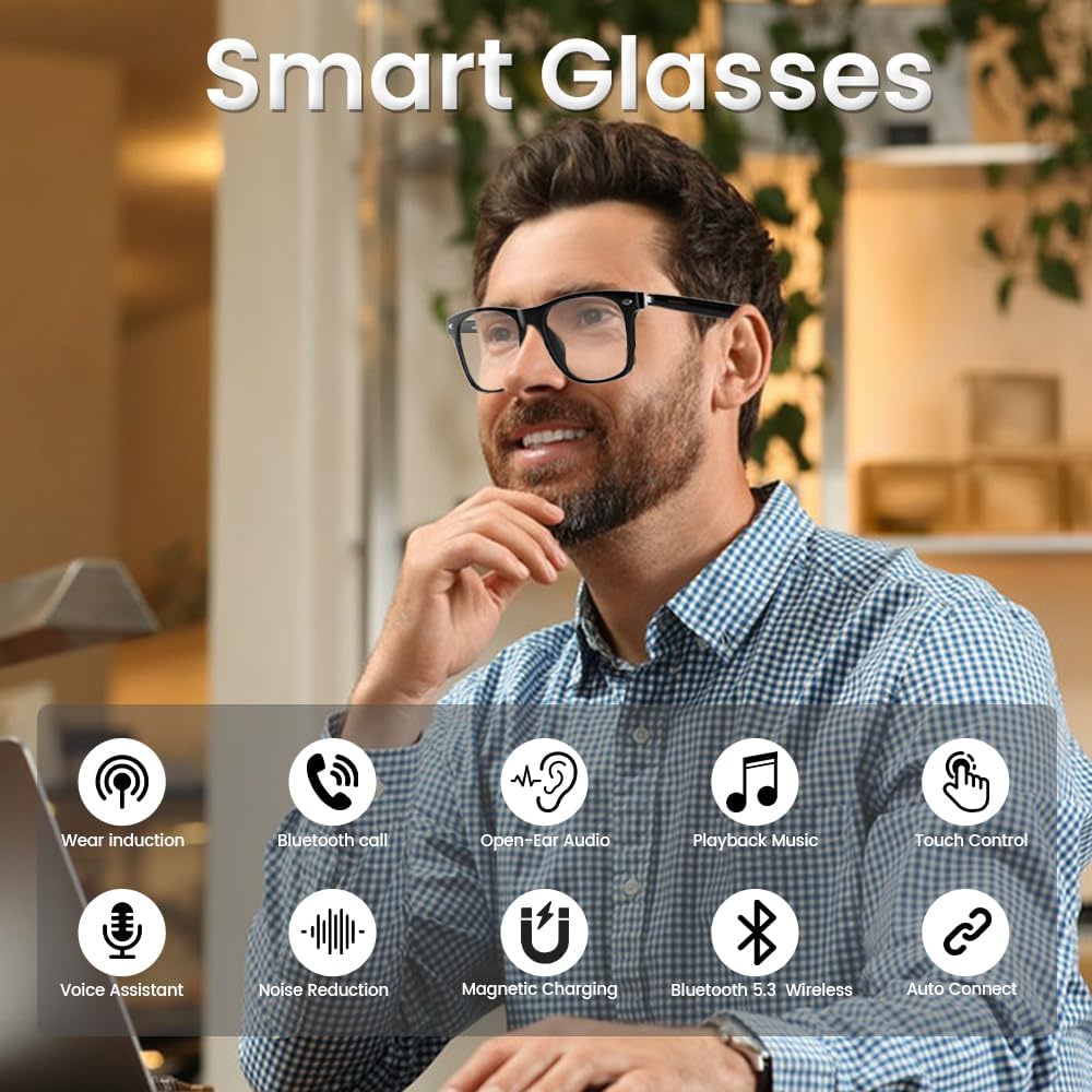 Bluetooth Audio Smart Glasses encalife