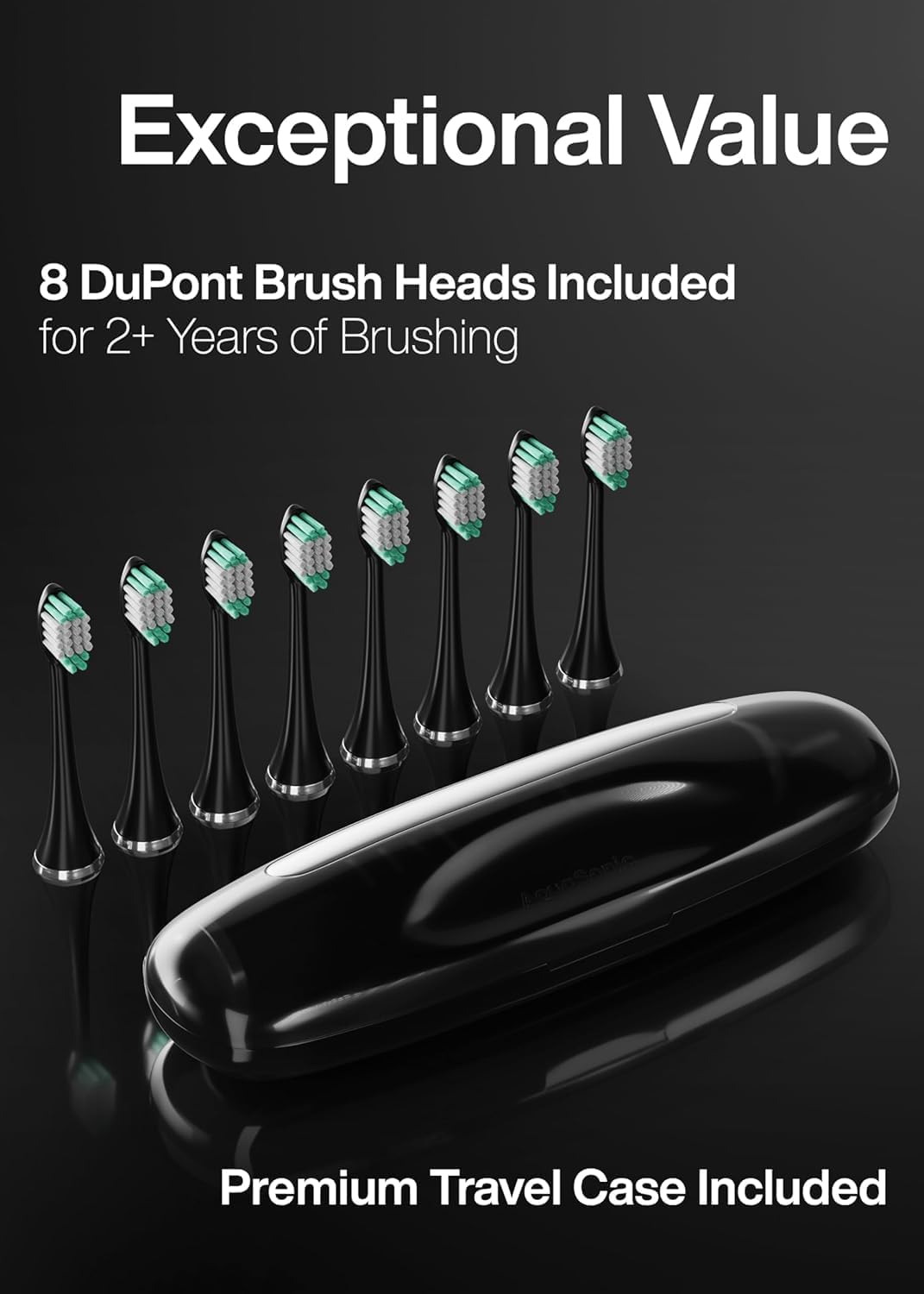 Rechargeable Sonic Electric Toothbrush with 8 Heads encalife