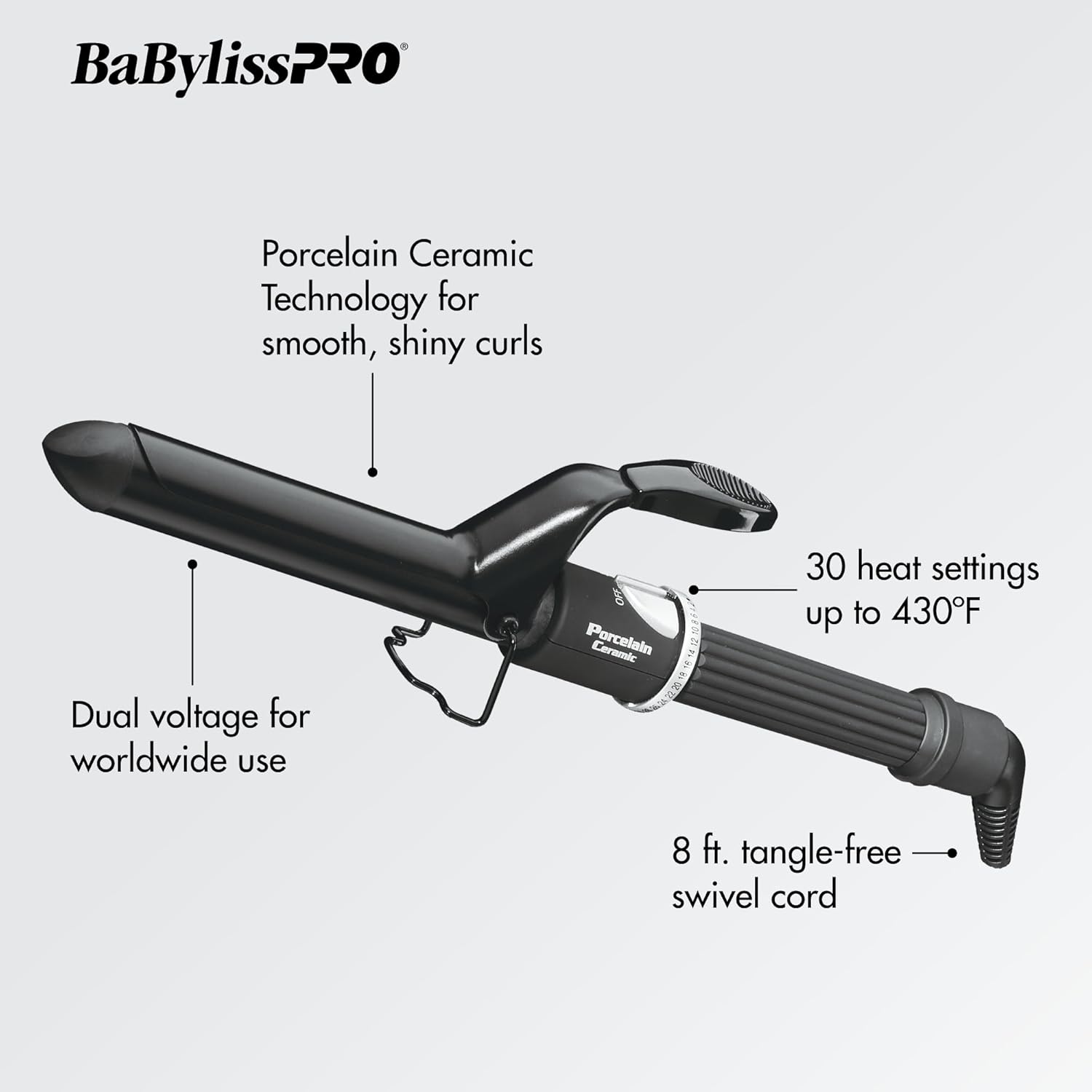 Ceramic Curling Iron | BaBylissPRO Professional Hair Curler encalife