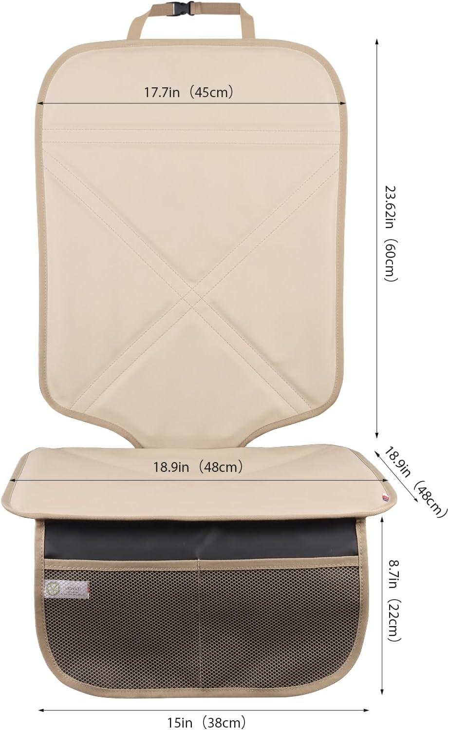 Waterproof Back Seat Car Protector Kick Mat with Pockets encalife