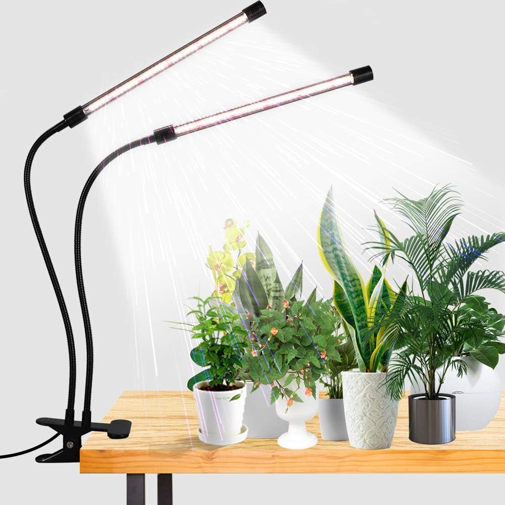 Full spectrum clamp grow light for indoor plants