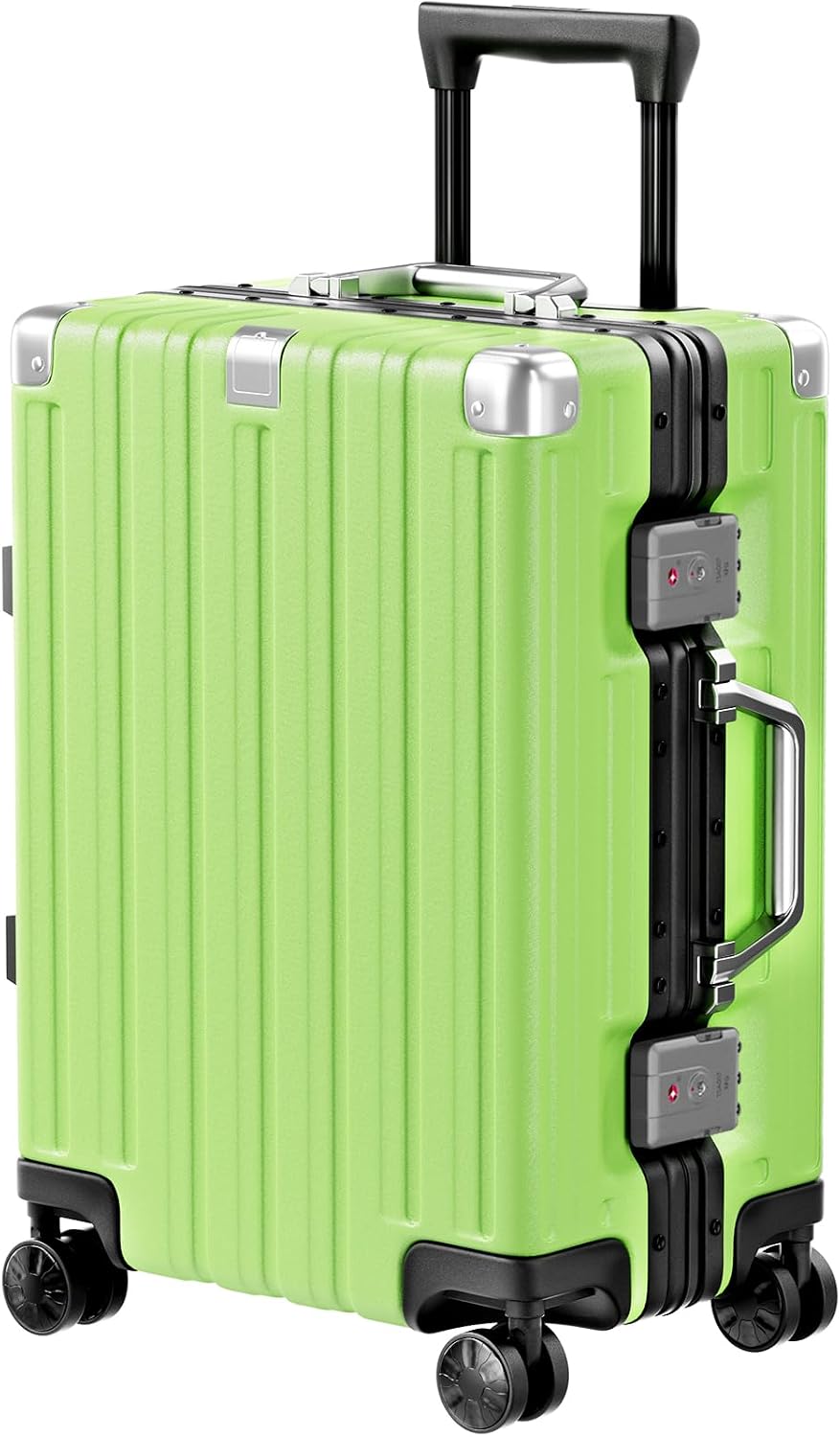 Zipperless Aluminum Frame Carry On Luggage encalife