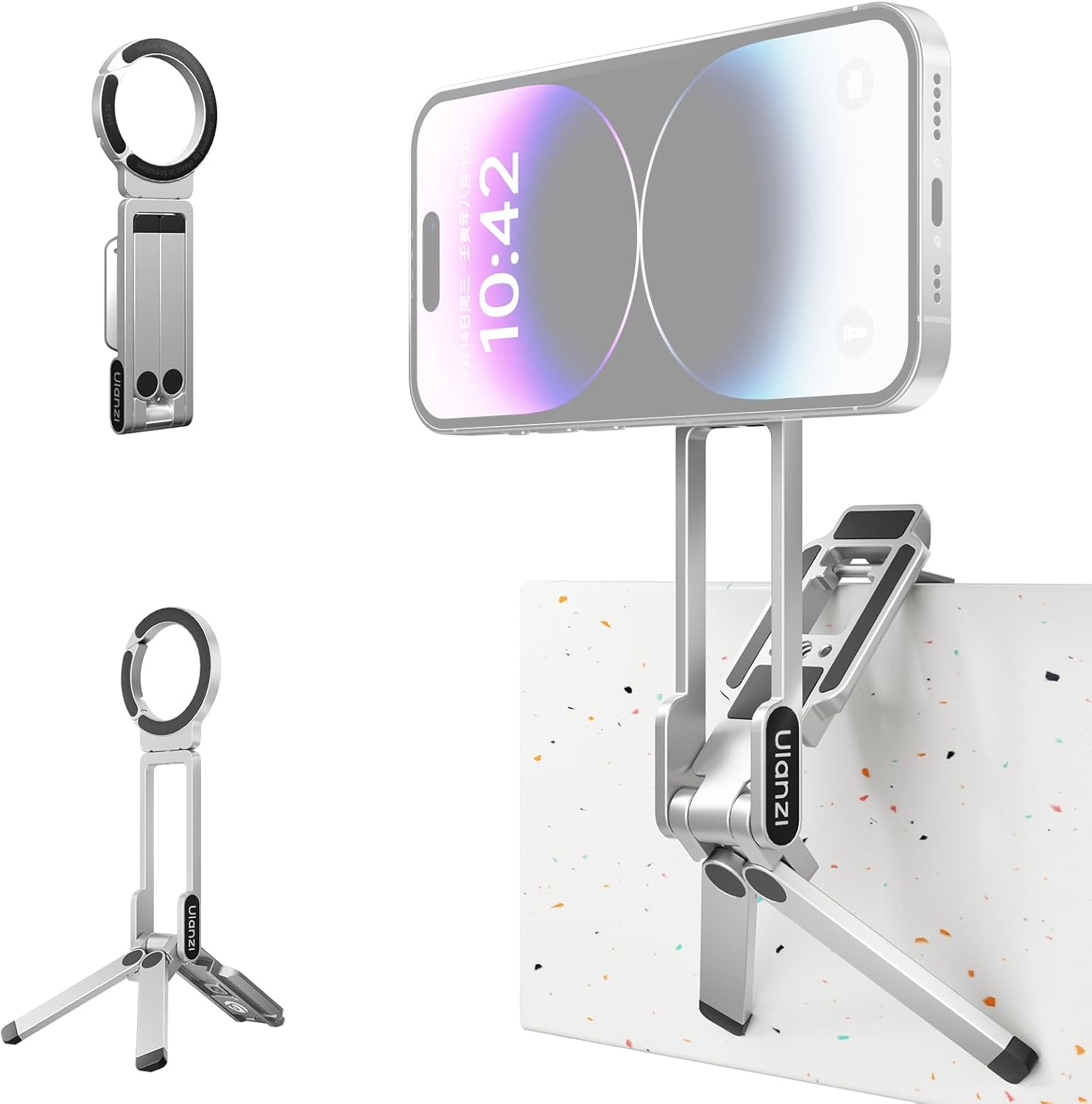 Foldable Magnetic Tripod for Hands-Free Phone Filming encalife