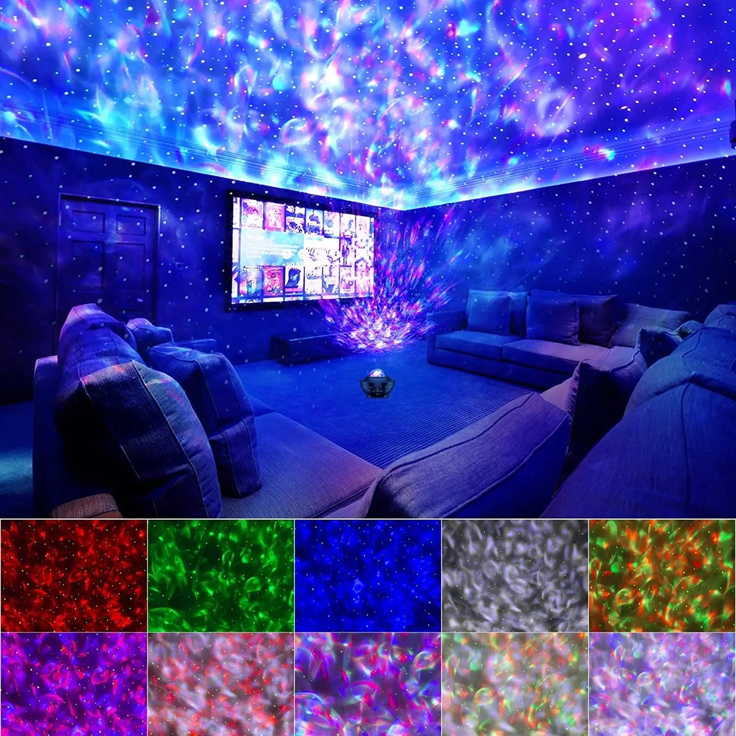 Ambience Galaxy Star Projector with Speaker encalife