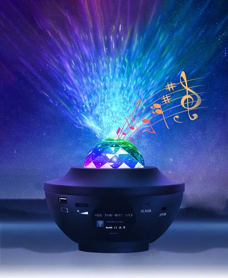 Ambience Galaxy Star Projector with Speaker encalife