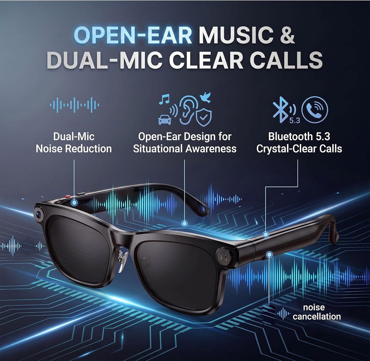AI Camera Smart Glasses encalife