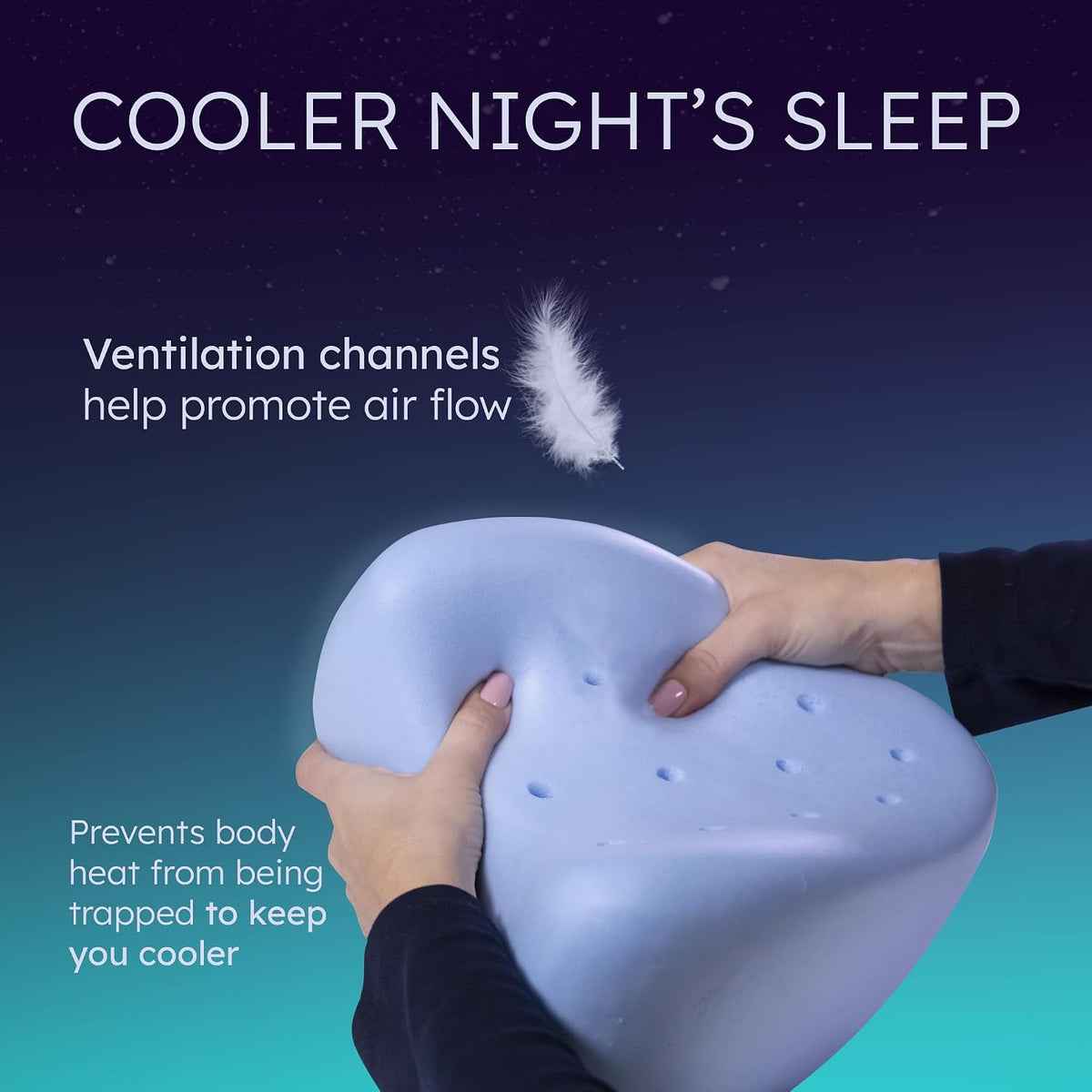 Side Sleeper Knee Support Memory Pillow encalife