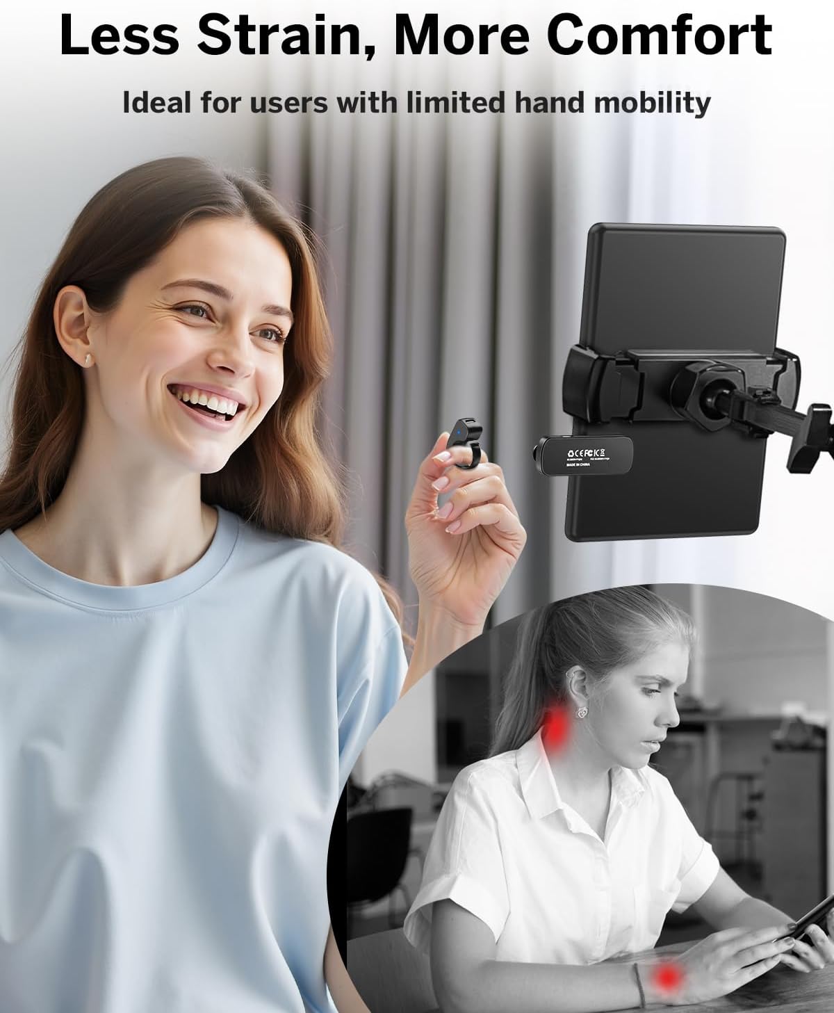 Case Friendly Page Turner Ring for Comfortable Reading encalife