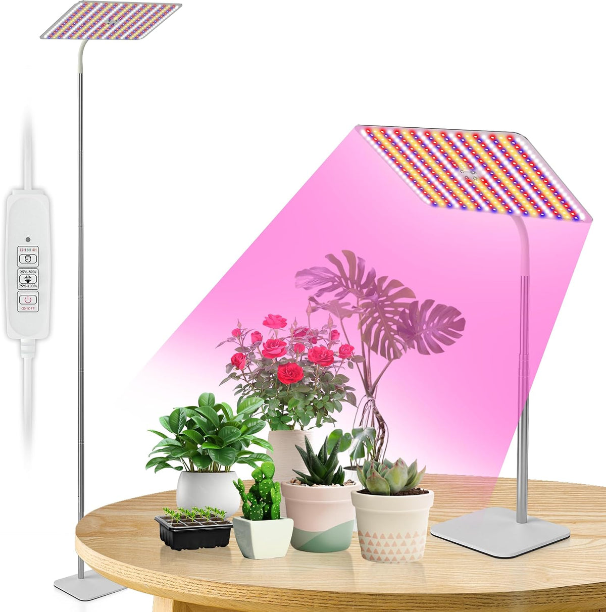 Grow Light For Indoor Plants | Full Spectrum Stand encalife