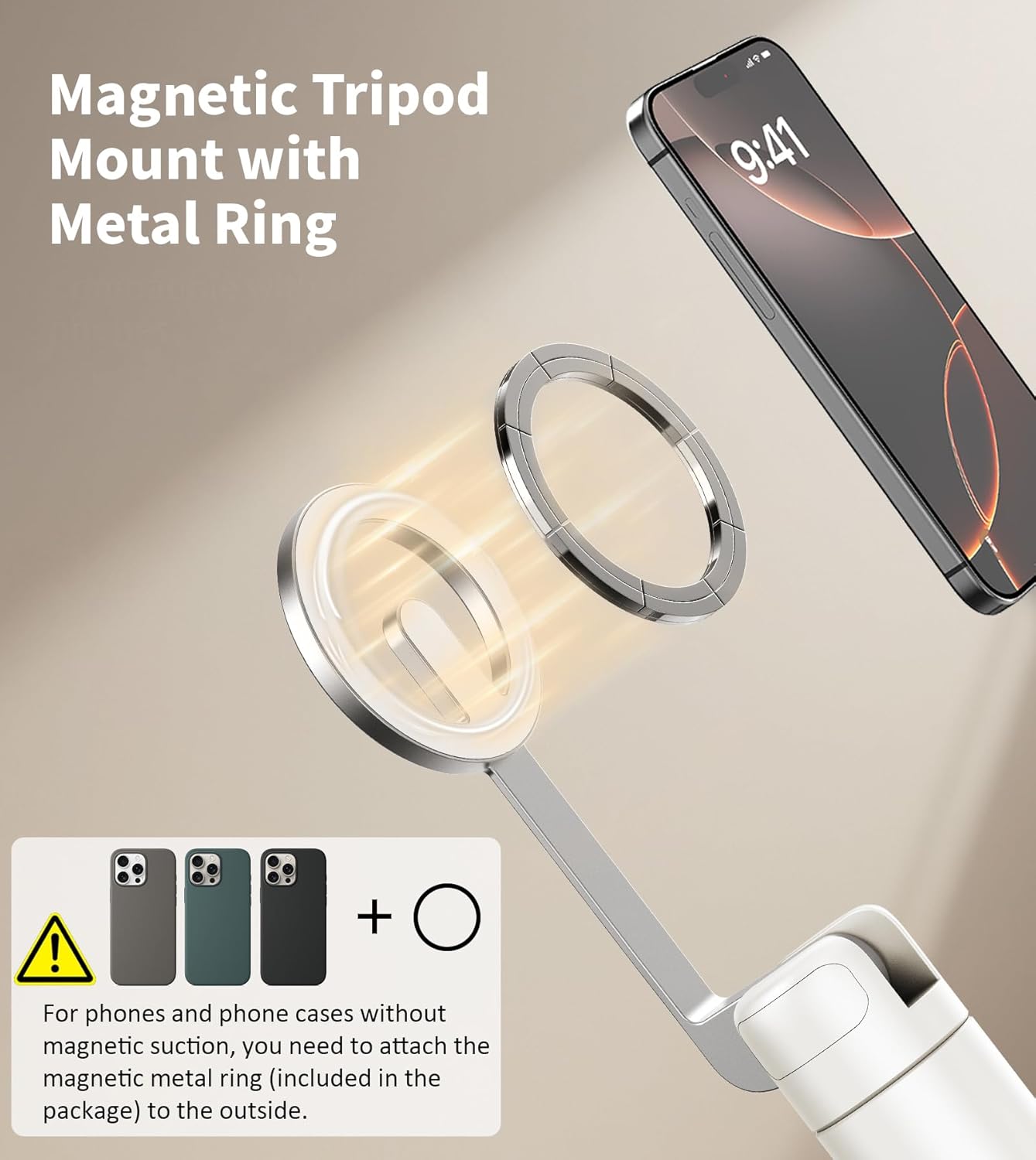 Magnetic Selfie Tripod Mobile Stand For Content Creation encalife