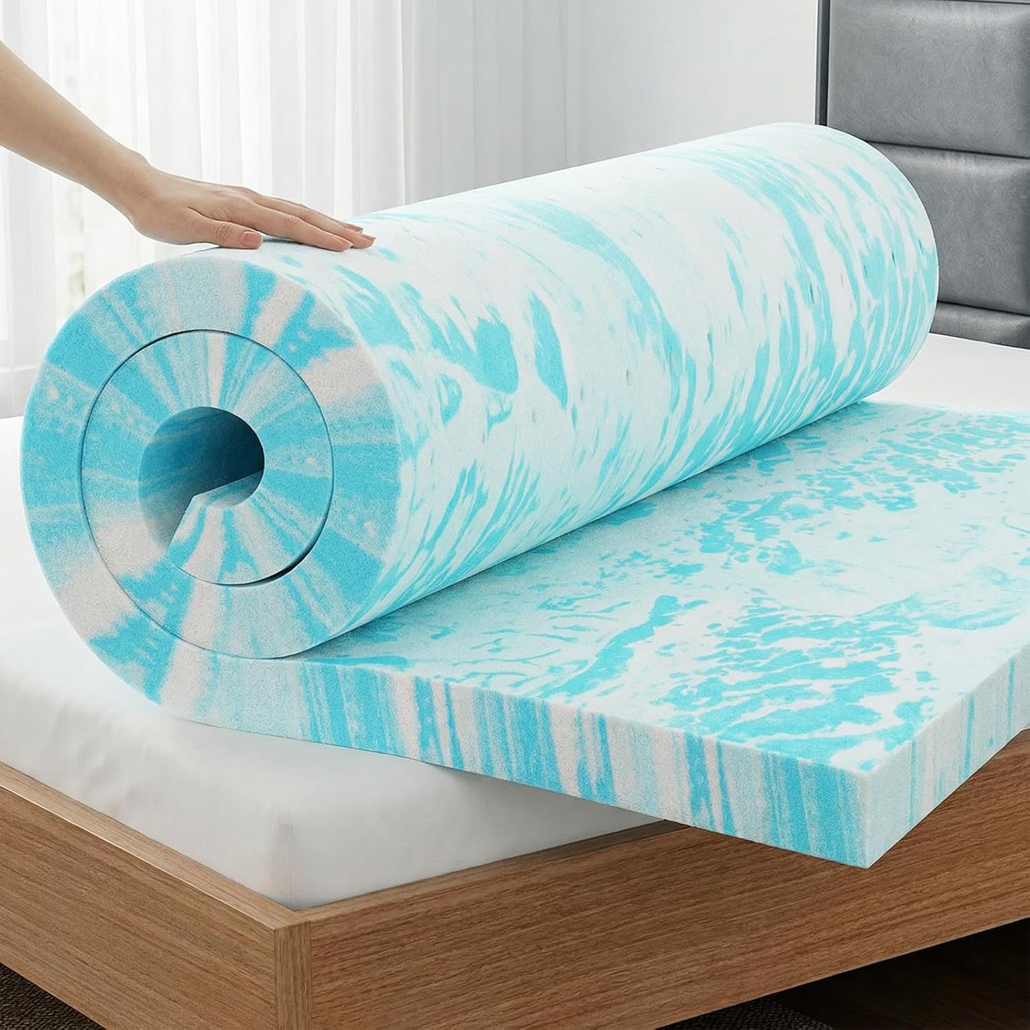 4 Inch Cooling Mattress Topper Queen