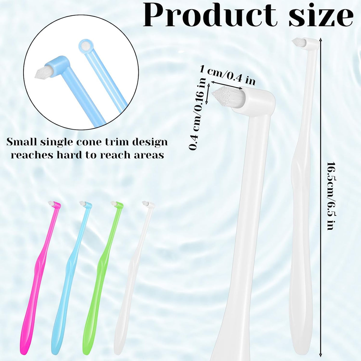 End-Tuft Orthodontic Detail Toothbrush Set encalife