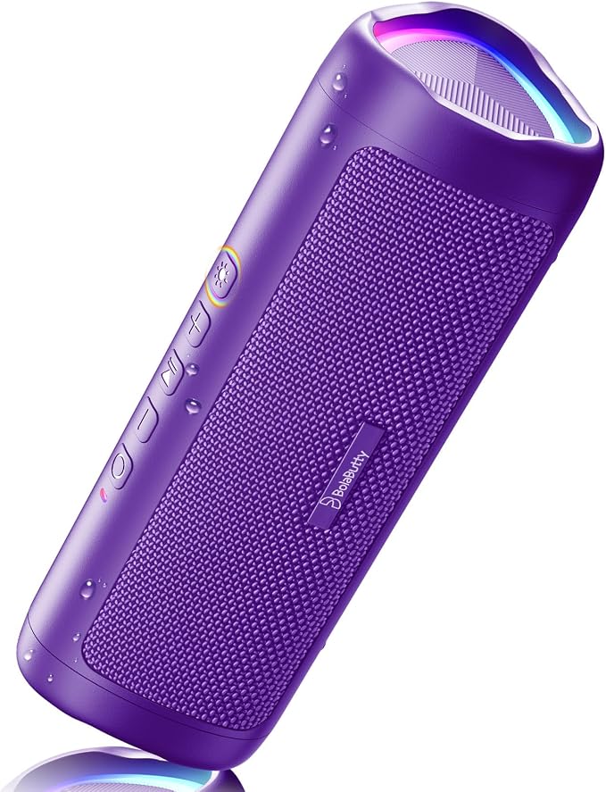 Powerful 20W Waterproof Bluetooth Speaker With Lights encalife