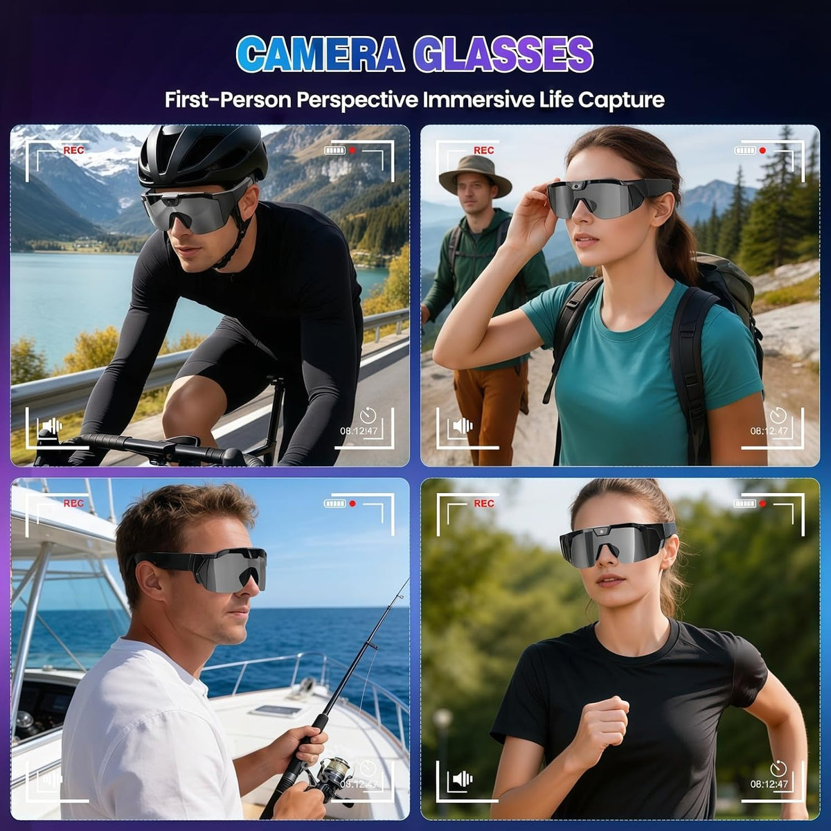 4K Camera Smart Sunglasses encalife
