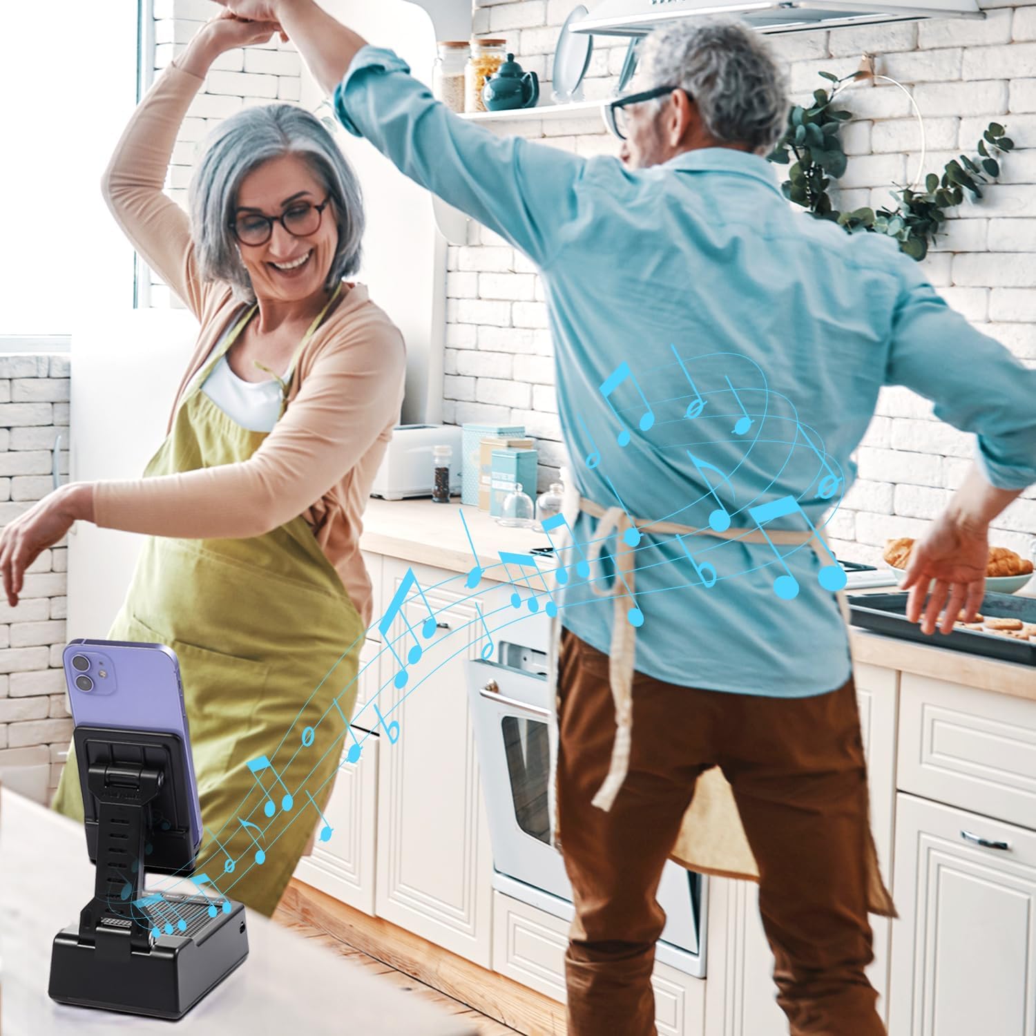 Bluetooth Speaker Mobile Stand With Power Bank Charging encalife