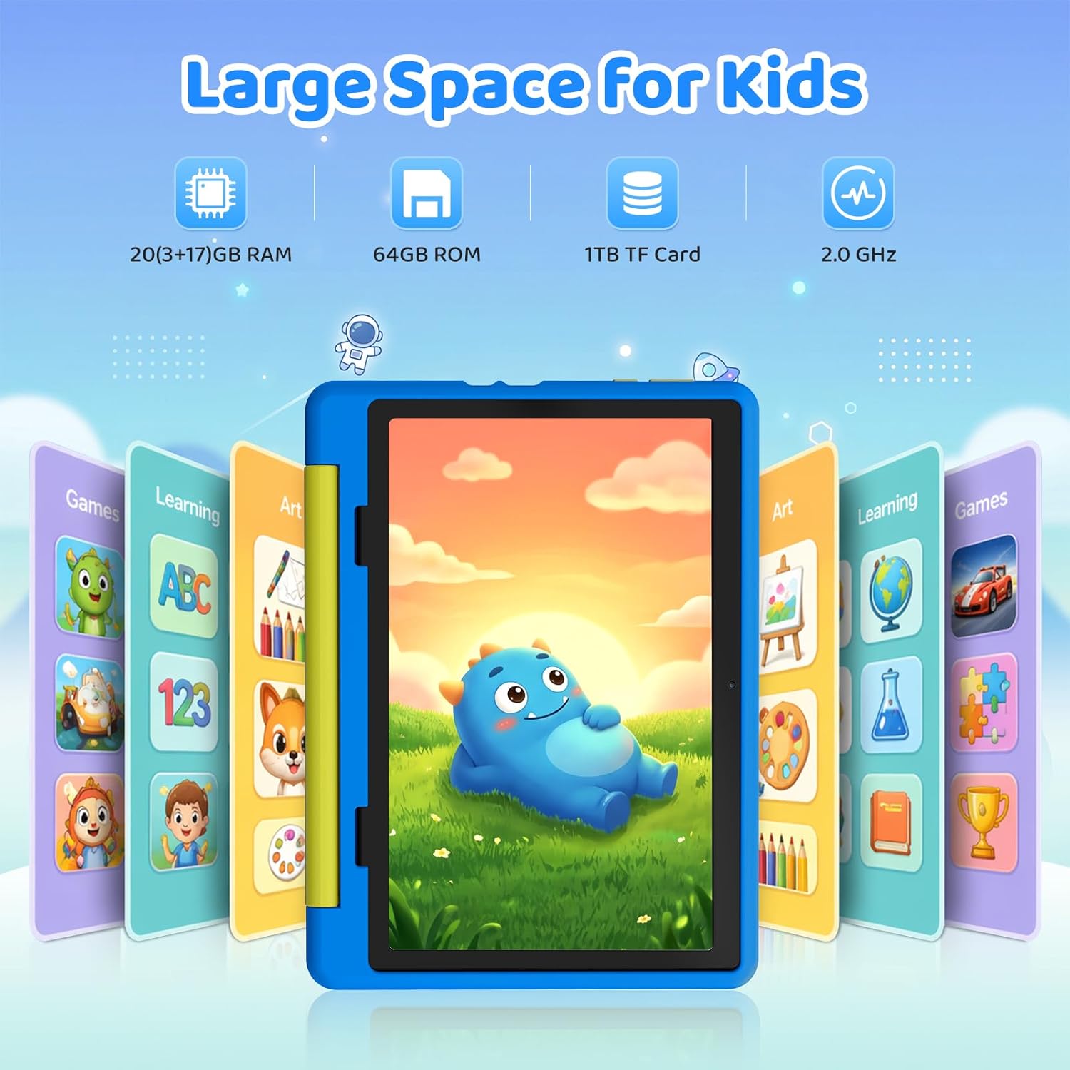Android Tablet for Kid with Case & Parental Controls encalife