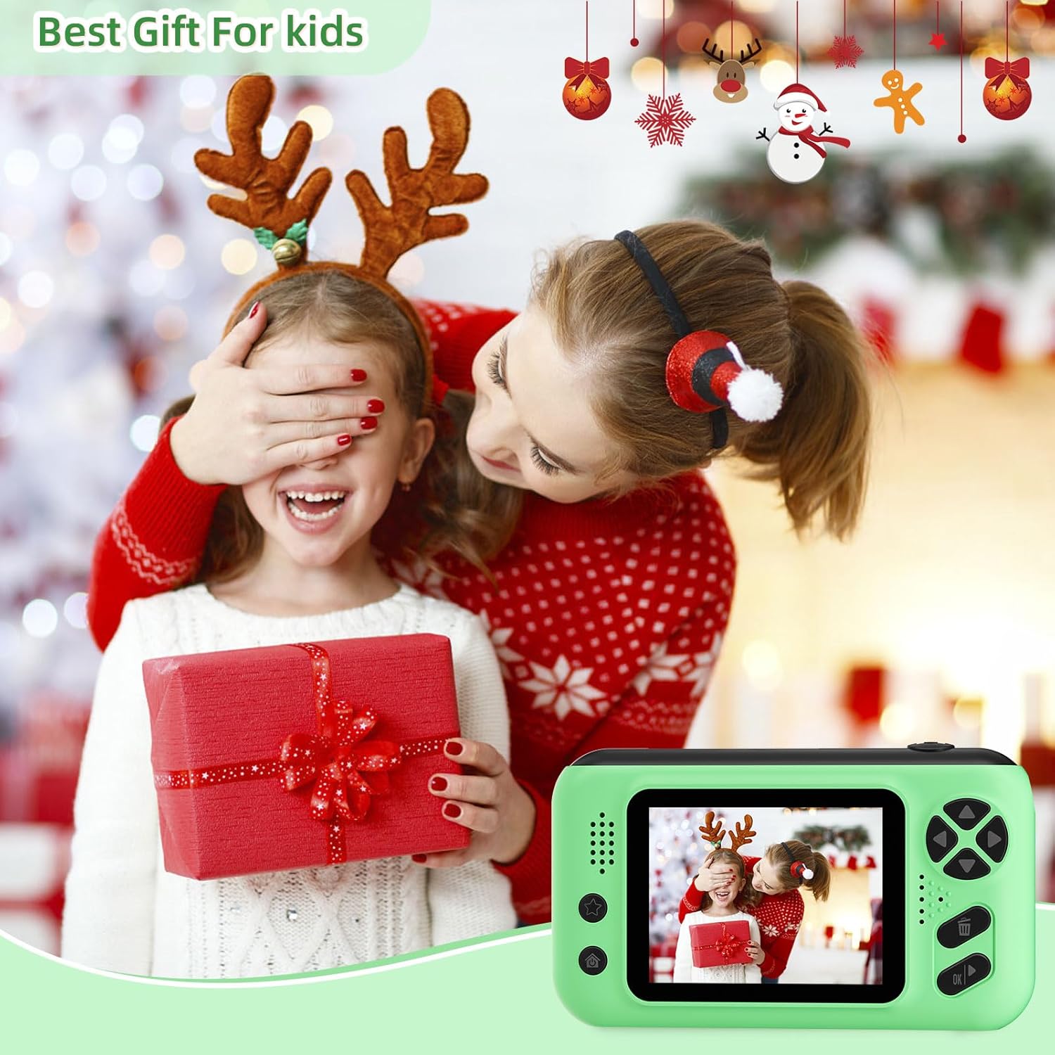 Kids Camera with 1080P Video & 32GB Card encalife