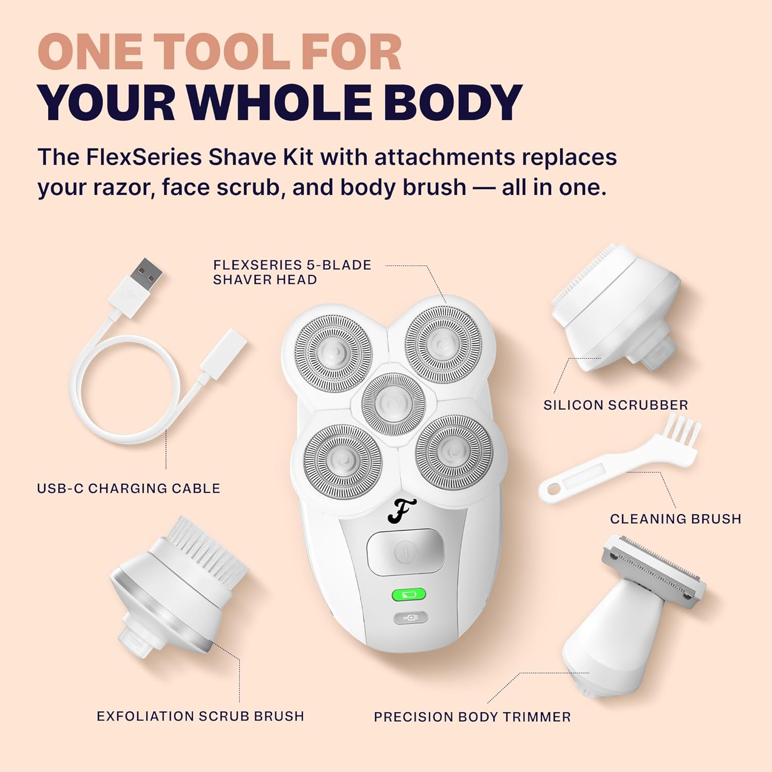 Flex Electric Razor Women Sensitive Bikini Shaver encalife