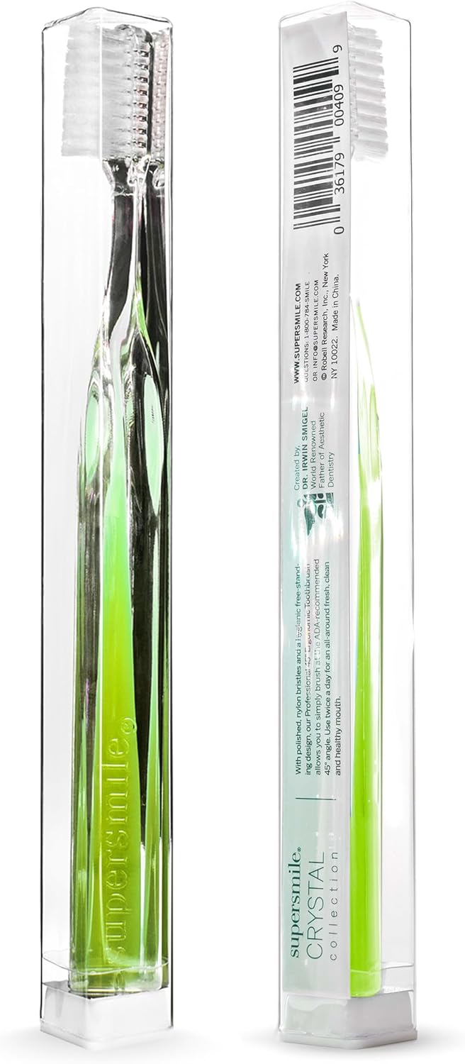 Soft Bristle Crystal Handle Toothbrush encalife
