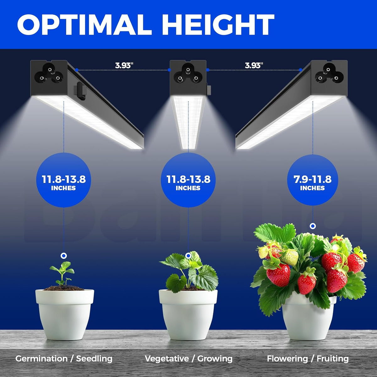 Grow Light For Indoor Plants | Full Spectrum Bar encalife