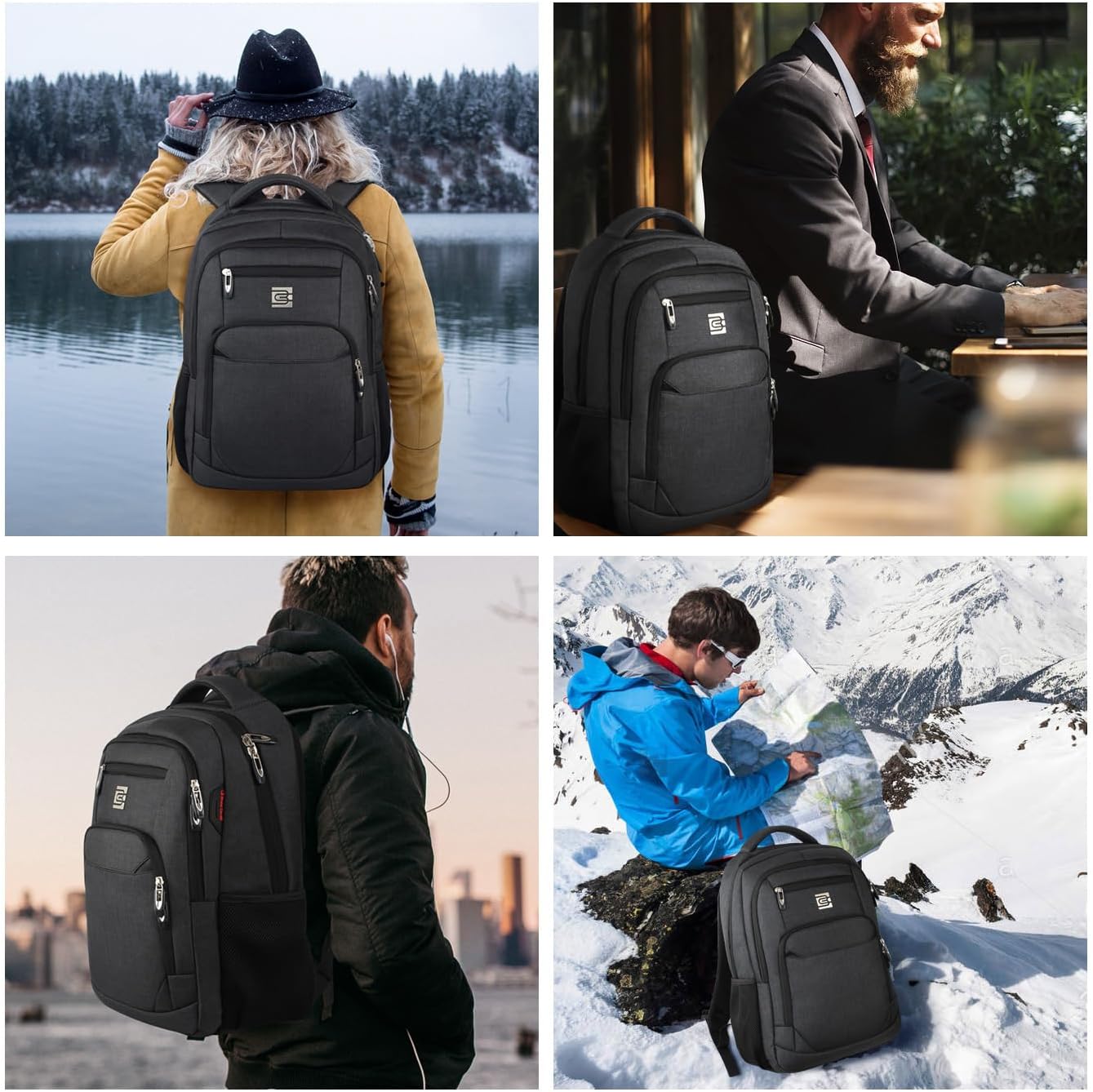 Anti Theft Laptop Backpack Travel Bag encalife