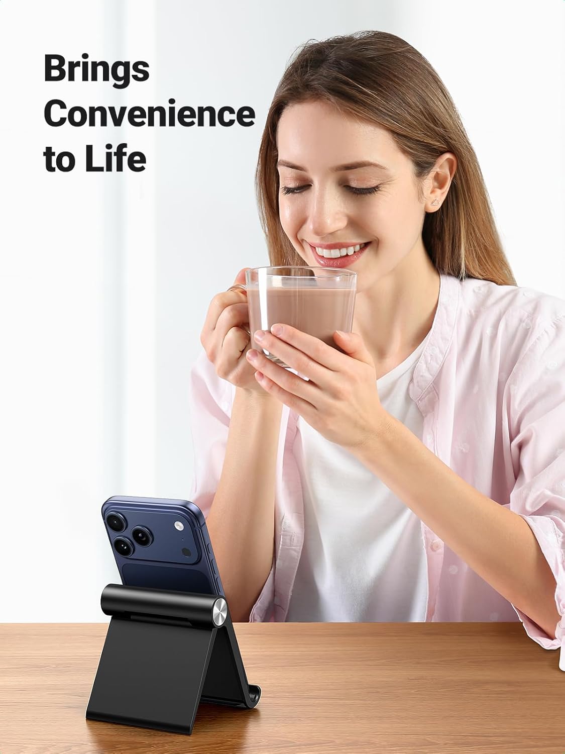 Mobile Stand Foldable Compact Desk Phone Holder Cradle encalife