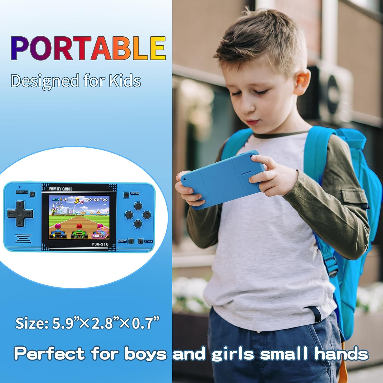 Retro Handheld Game Console With 220 Classic Games encalife