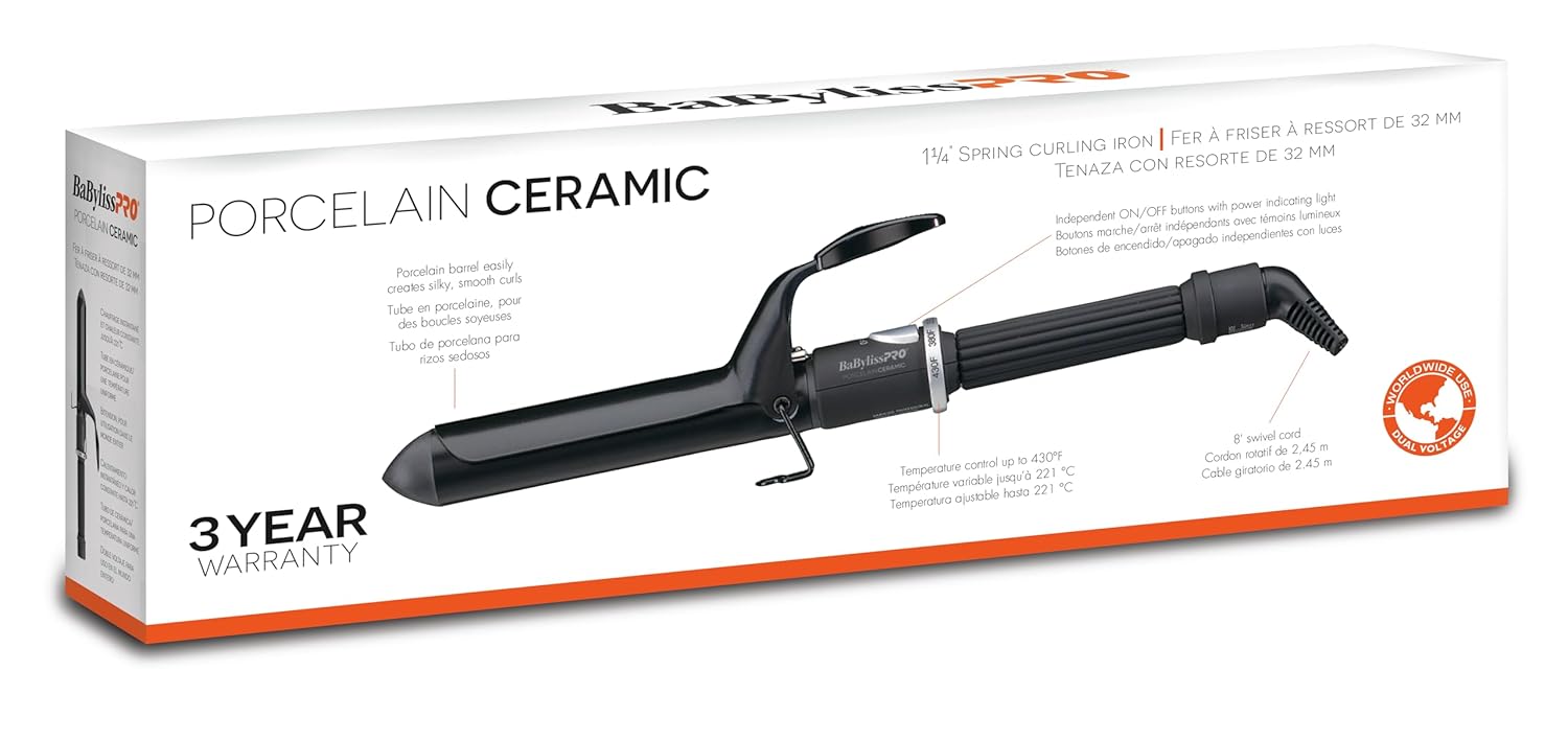 Ceramic Curling Iron | BaBylissPRO Professional Hair Curler encalife