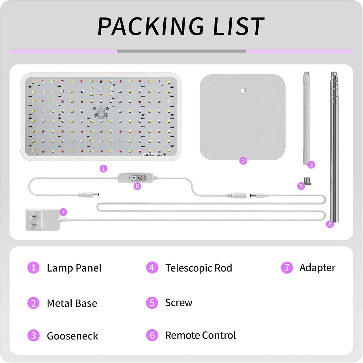 Grow Light For Indoor Plants | Full Spectrum Stand encalife