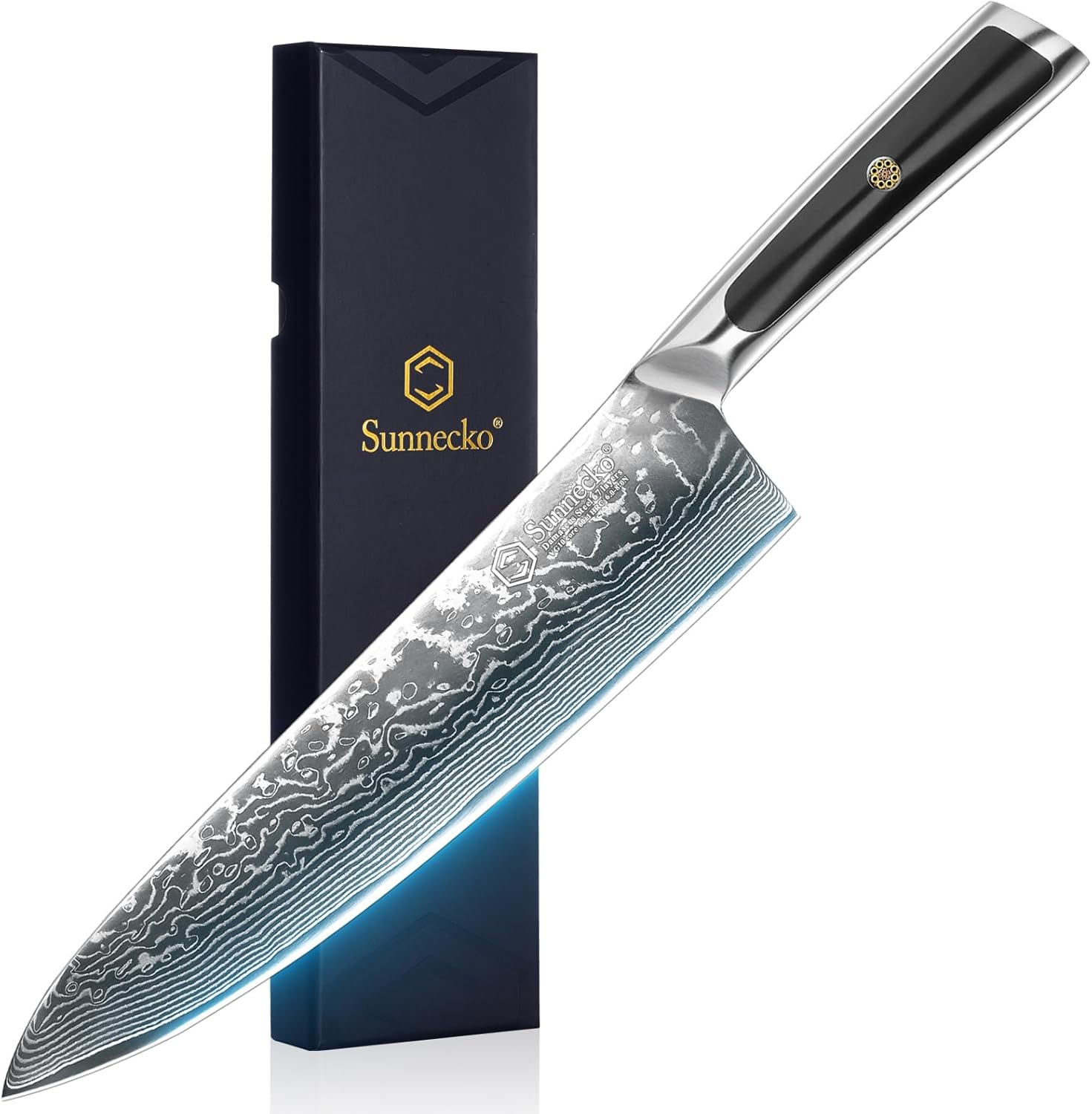 Damascus Chef Knife | 8 Inch Japanese Kitchen Knife