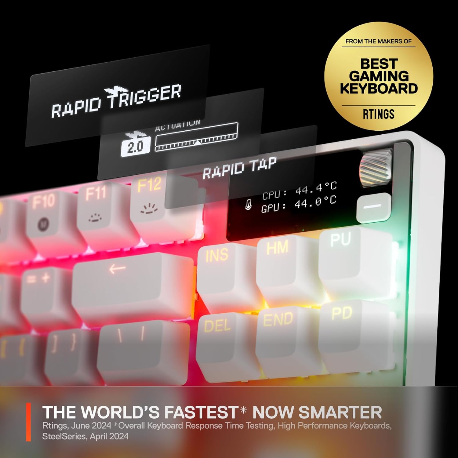 SteelSeries Apex Pro TKL White Gaming Keyboard encalife