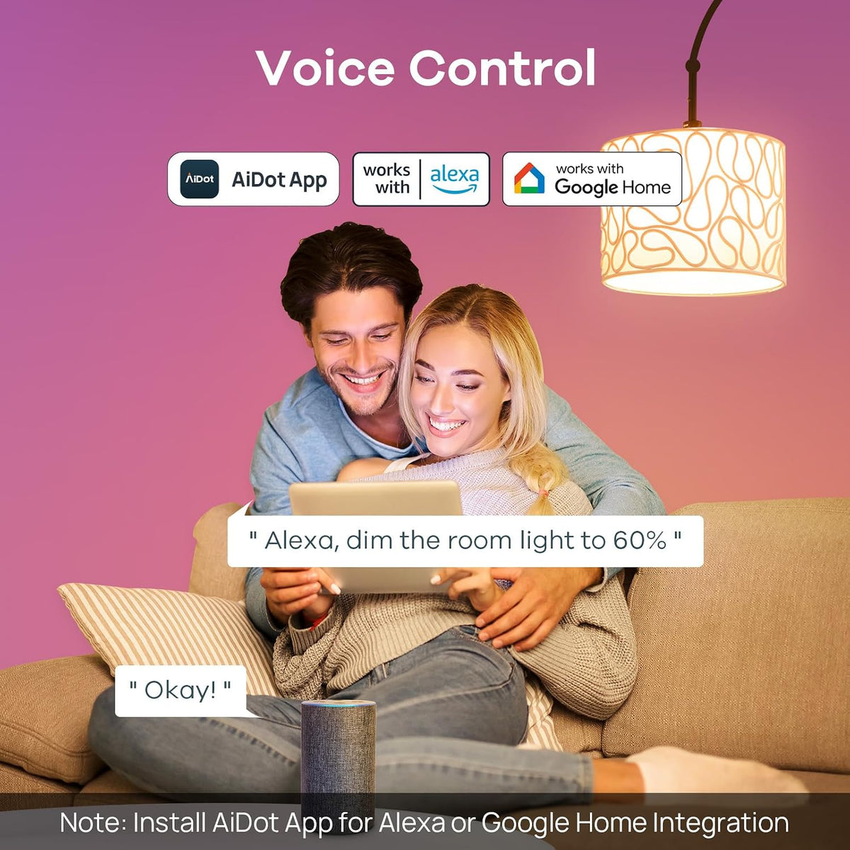 RGB Lighting Smart WiFi Color Changing Bulb encalife