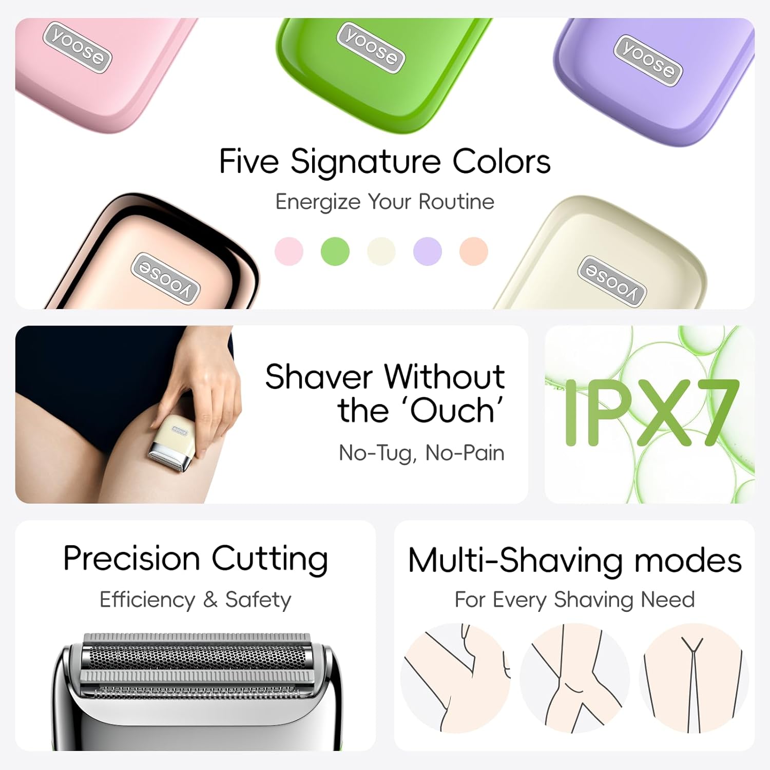 Electric Razor Women I Waterproof Portable Bikini Trimmer encalife