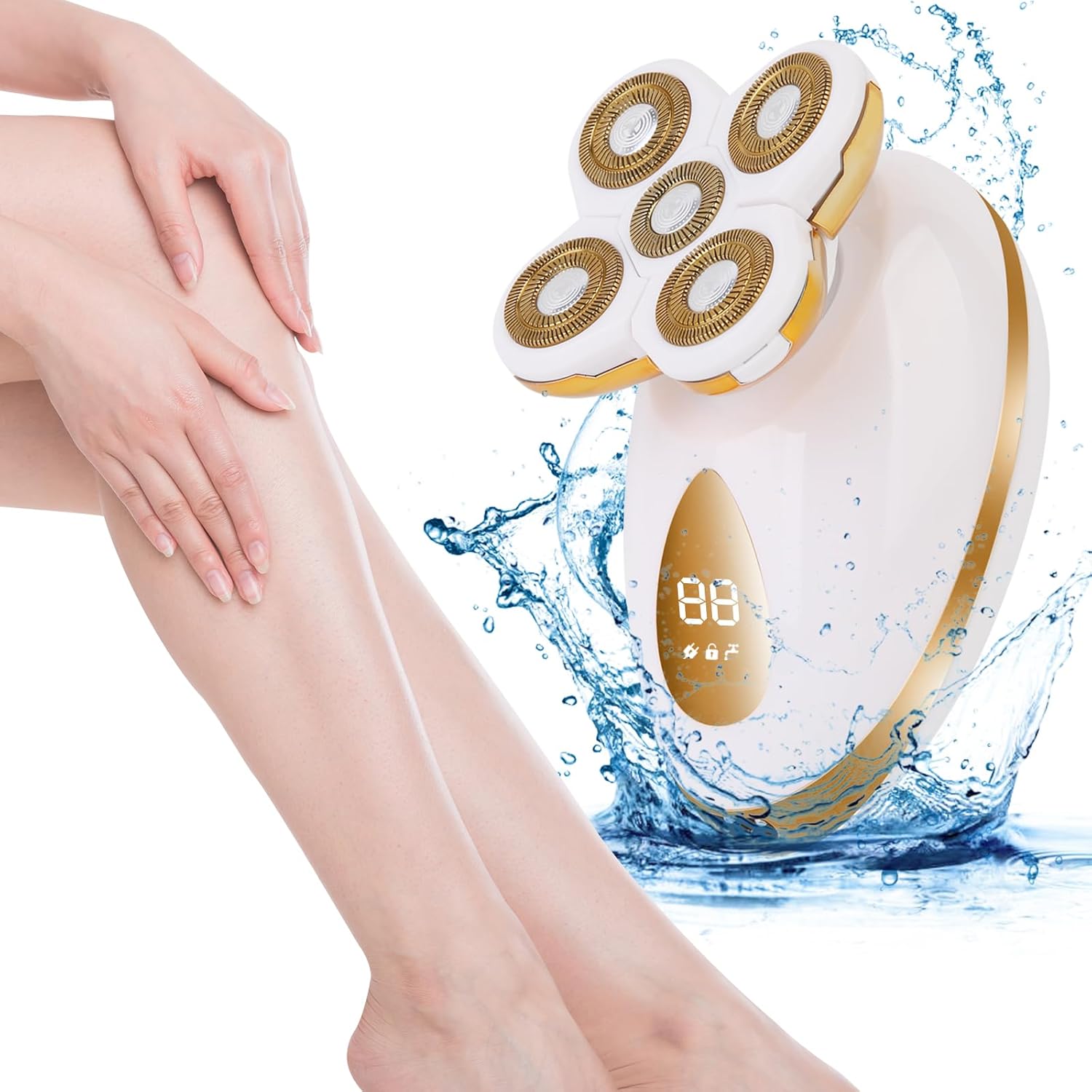 5-in-1 Electric Razor Women Wet Dry Shaver encalife