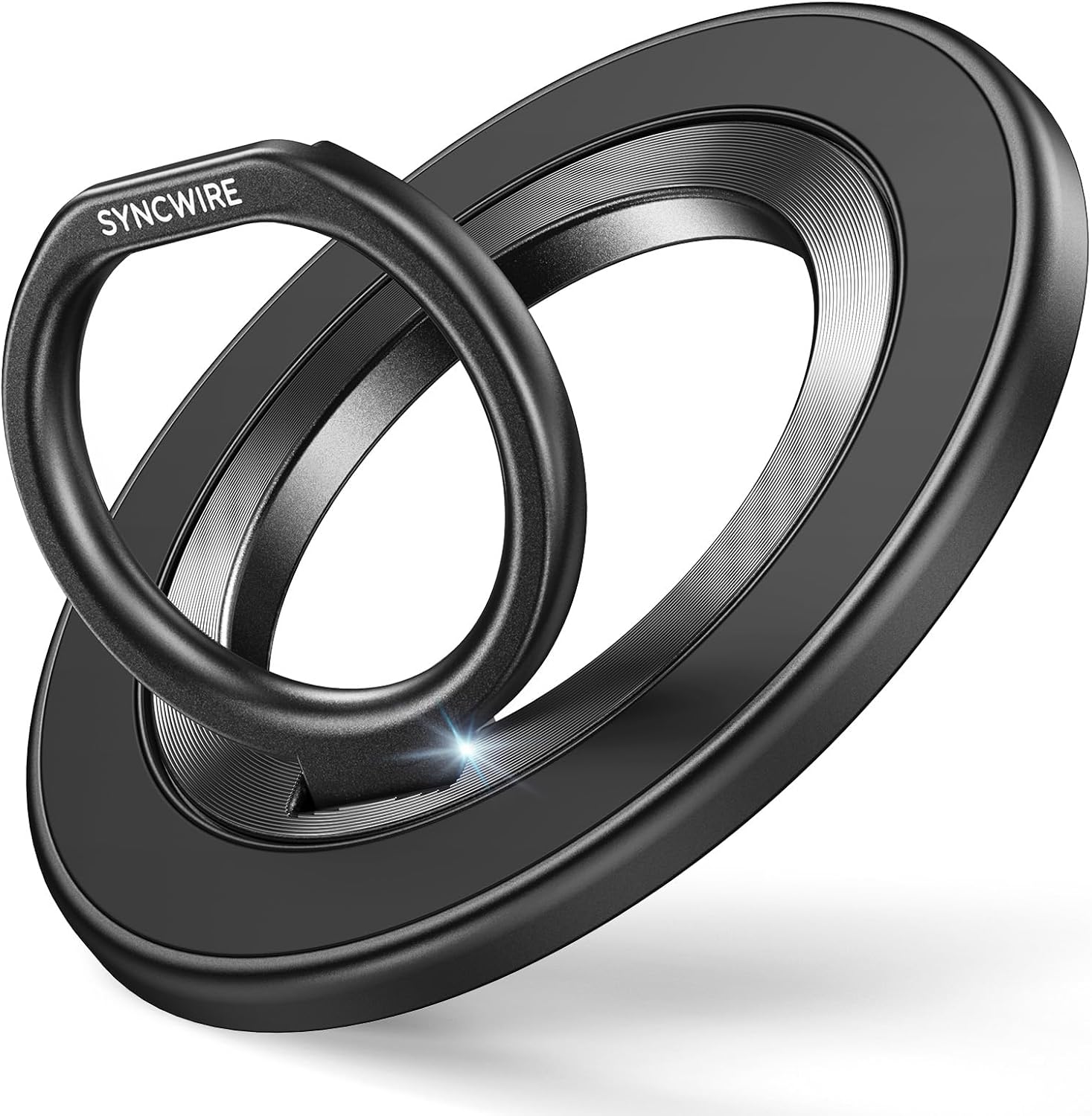 N55 double-sided magnetic phone ring grip with adjustable kickstand