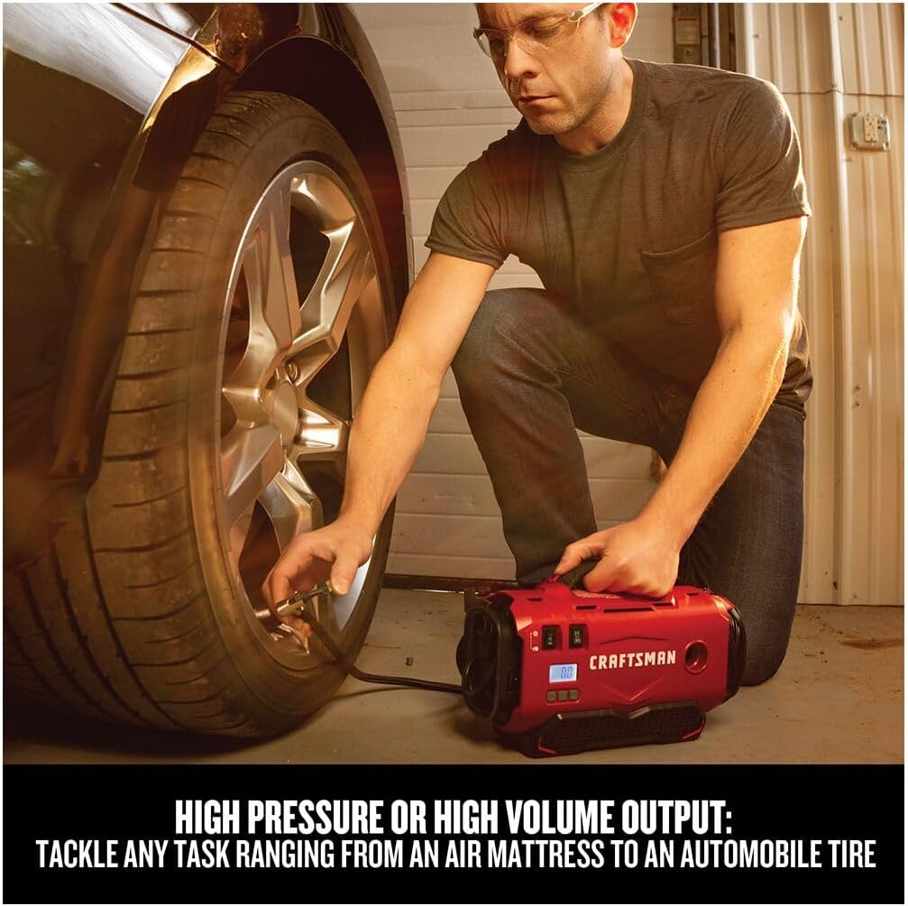 Triple Power Digital Tire Inflator Air Pump encalife