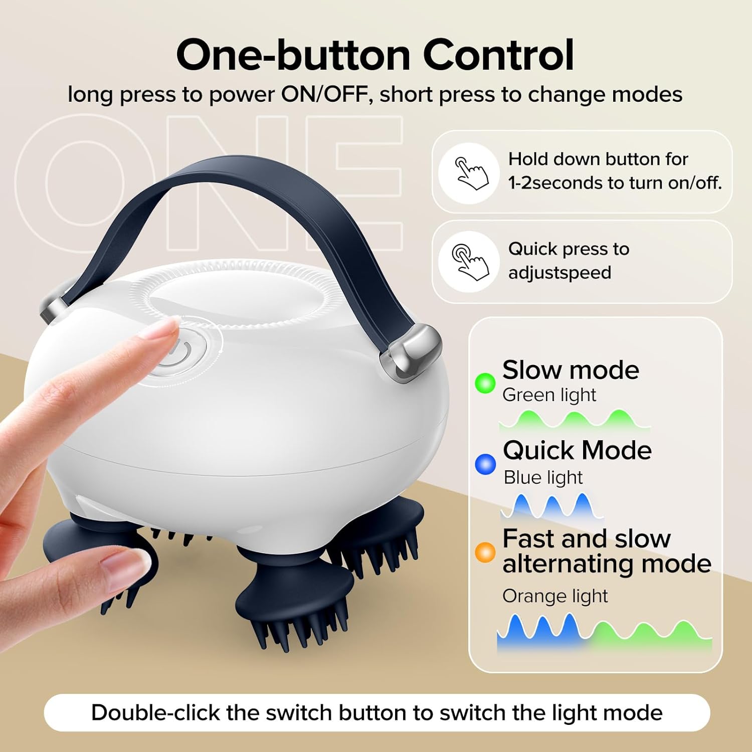 Electric Scalp Massager for Hair Growth Relaxation Comfort encalife