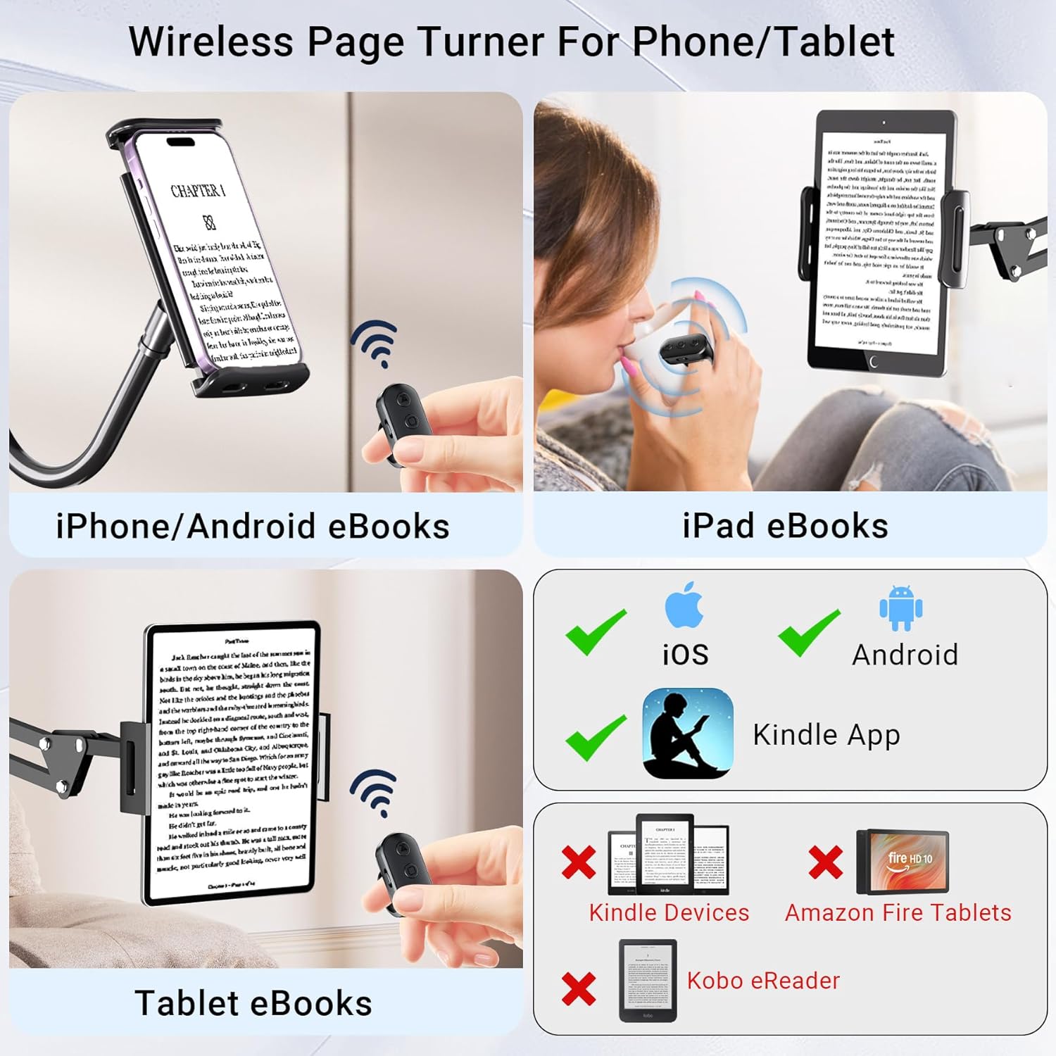 Ring E-Reader Remote for Apps and Videos encalife