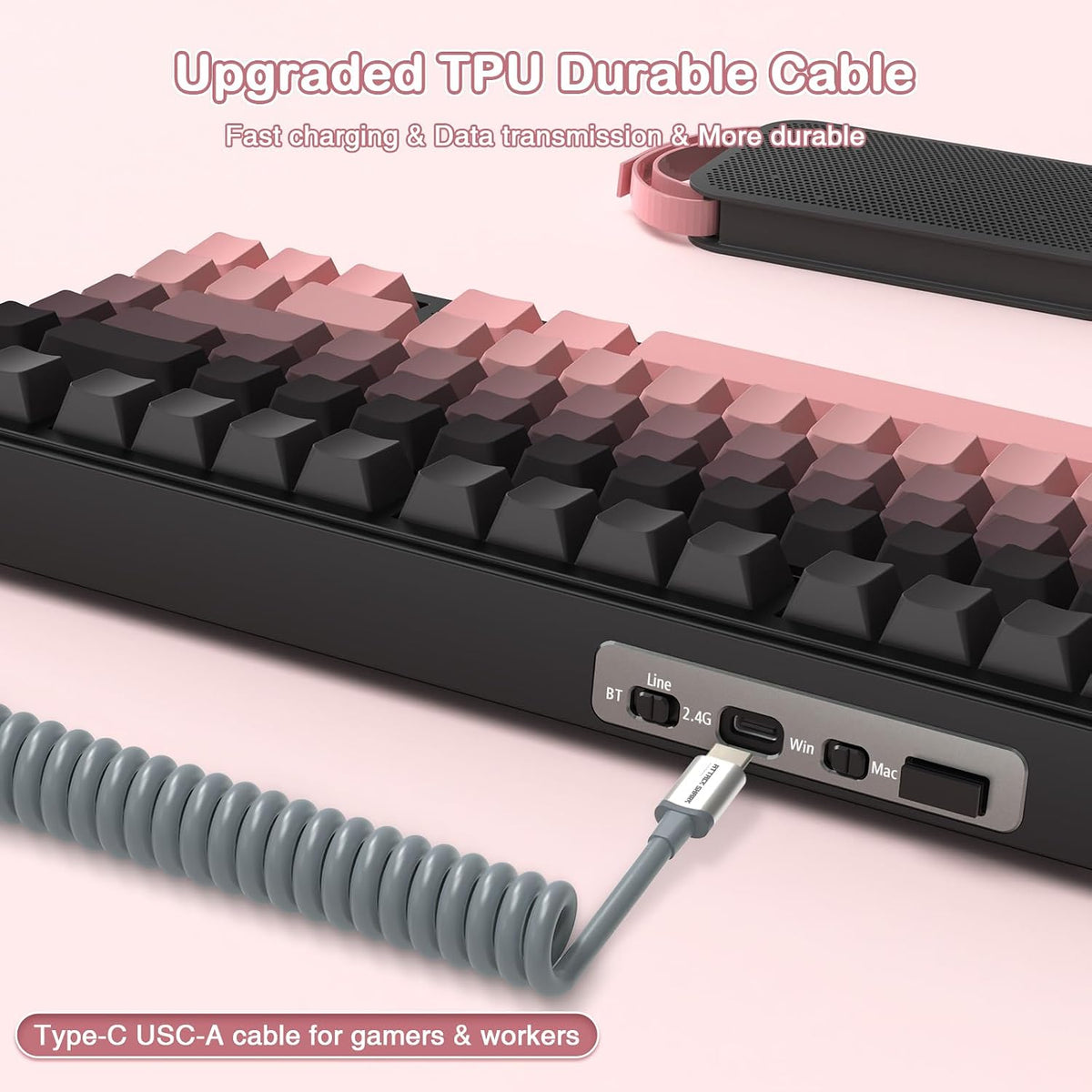Gaming Mechanical Keyboard Wireless RGB Hot Swappable encalife