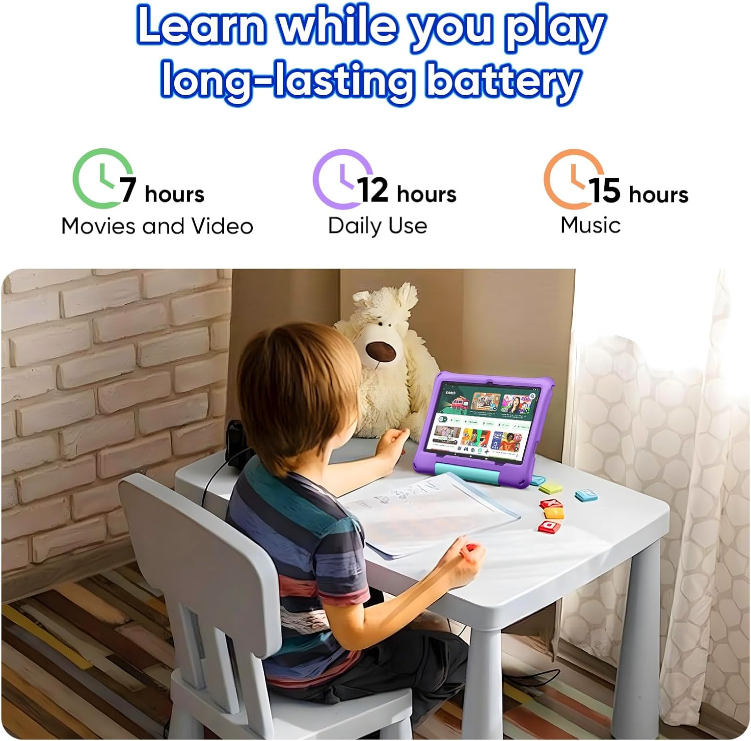 10 Inch Android Tablet for Kid with Case encalife