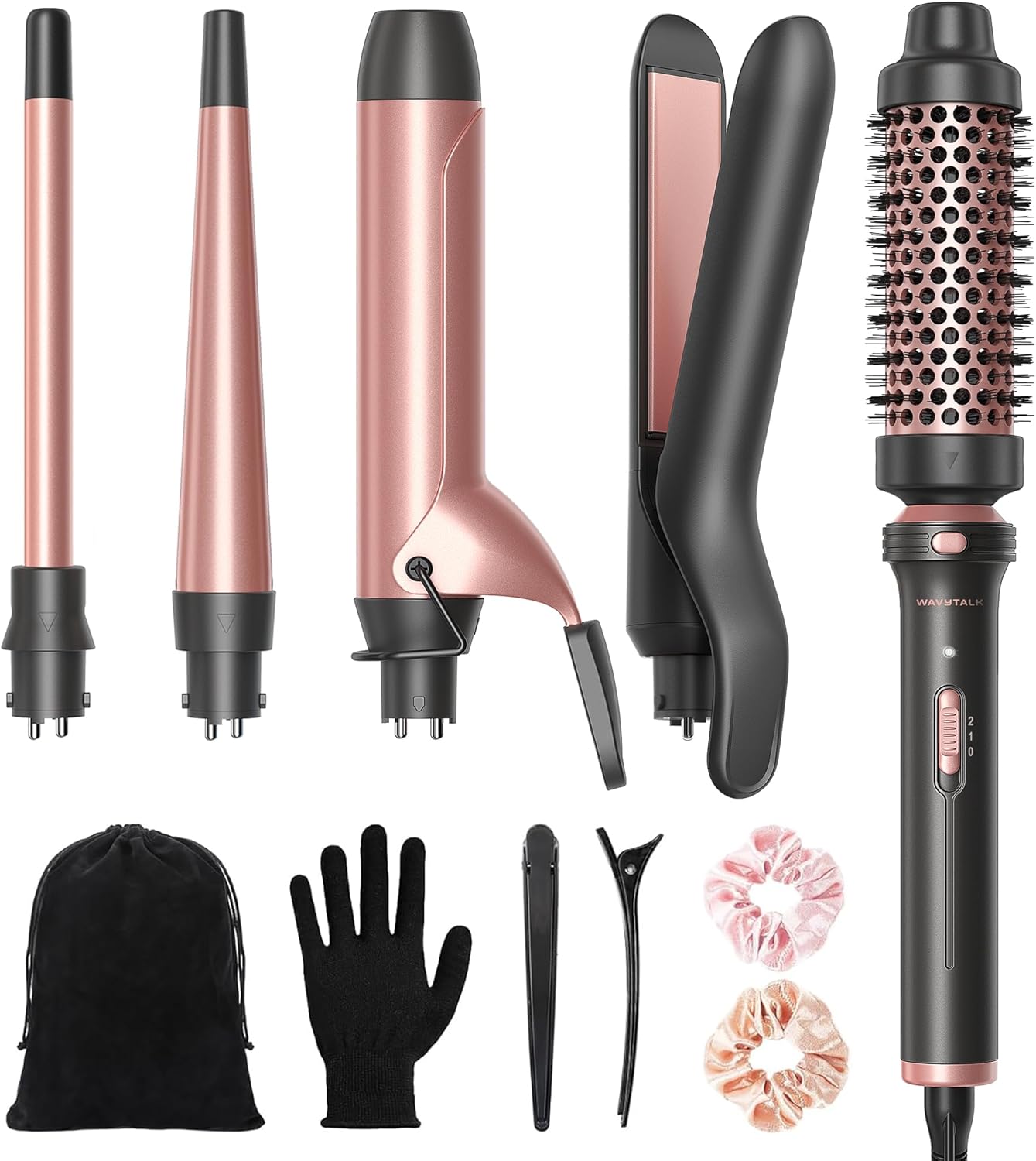 5 in 1 Curling Wand Set | Wavytalk Ceramic Hair Styler encalife