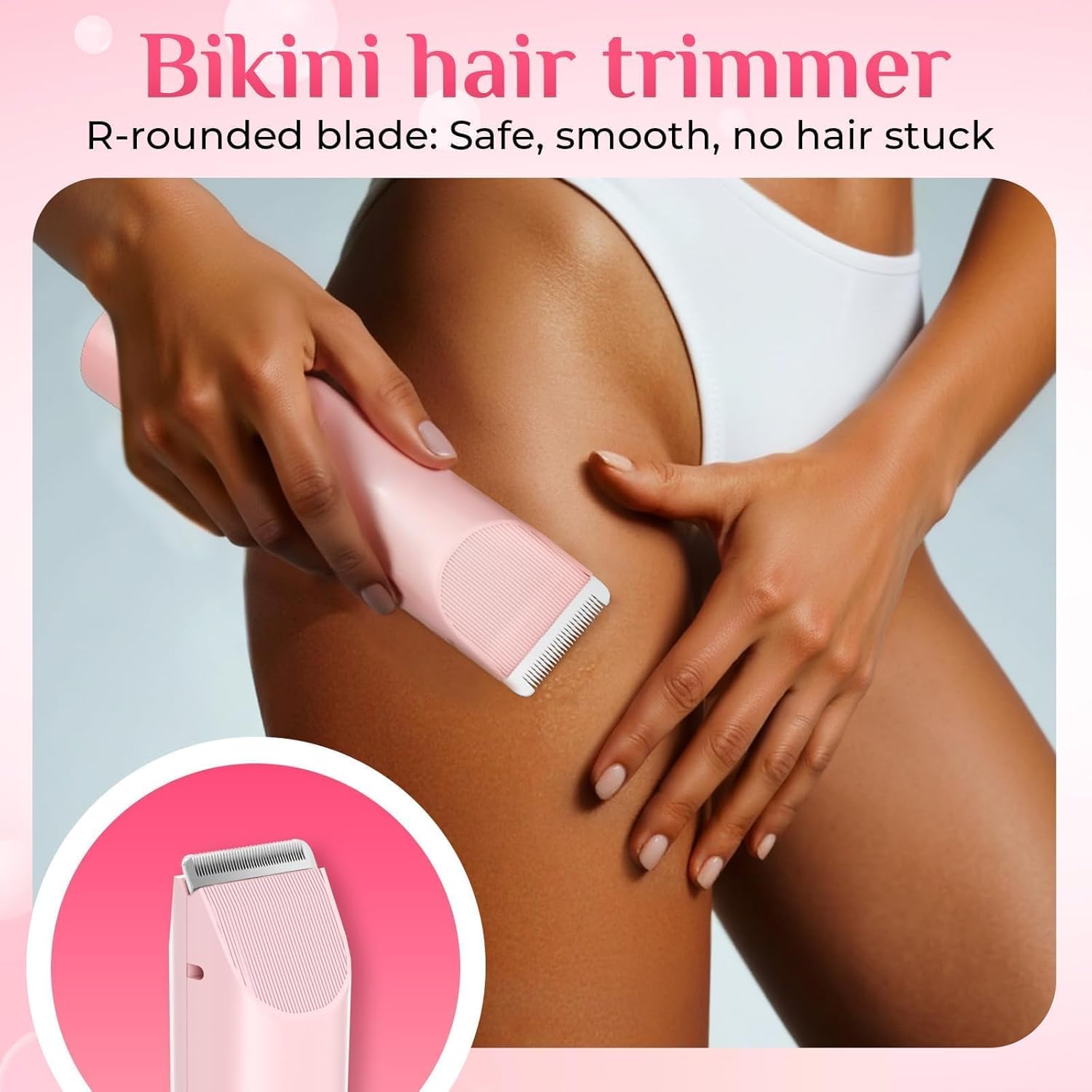 Painless Electric Razor Women Dual Head Trimmer encalife